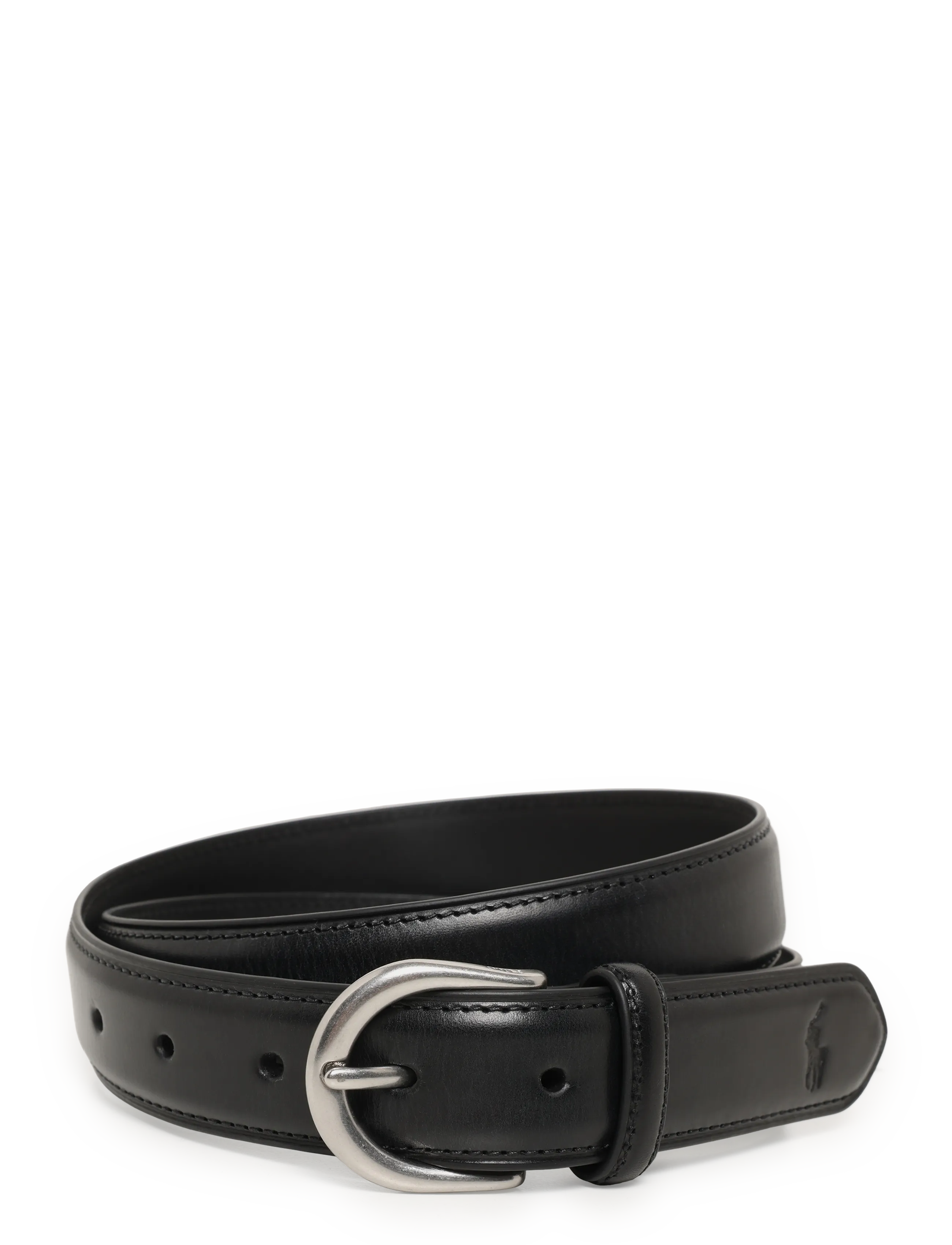 Polo Ralph Lauren LEATHER-RD BCKL BT-BLT-MED - Vööd - BLACK / black