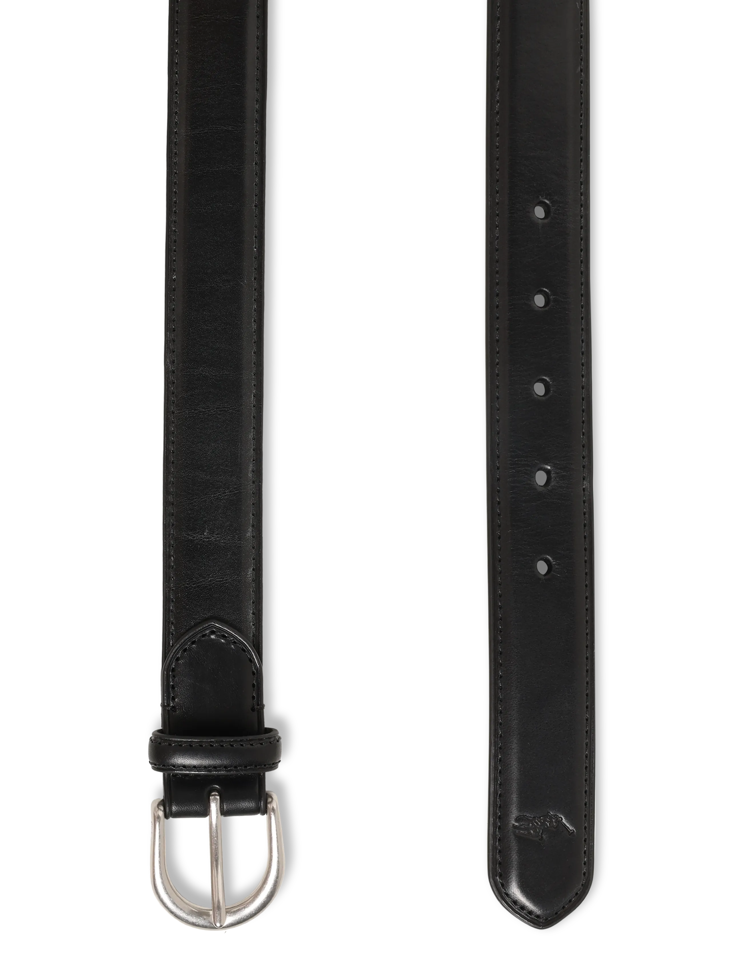 Polo Ralph Lauren - LEATHER-RD BCKL BT-BLT-MED - klassiske bælter - black - 1