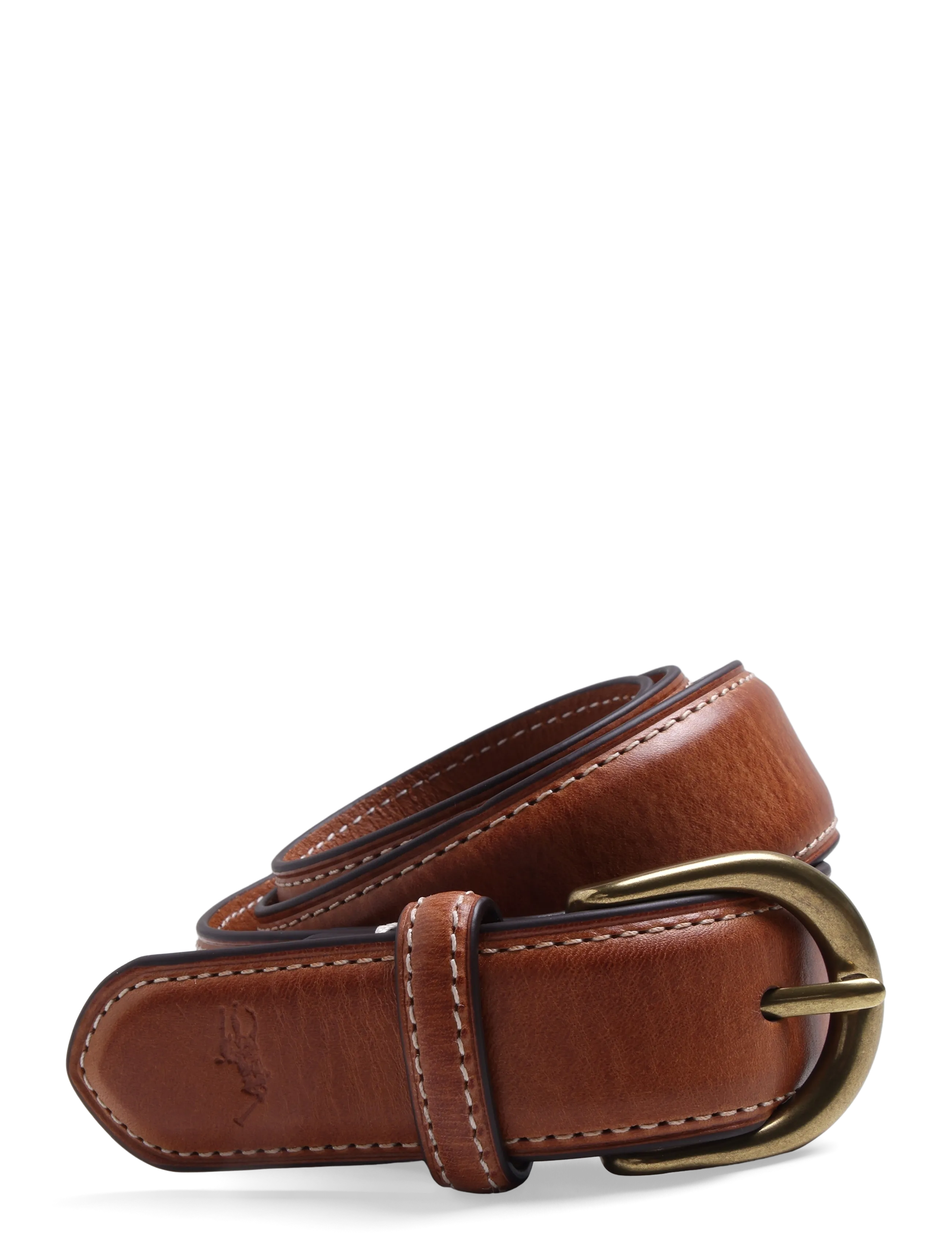Polo Ralph Lauren LEATHER-RD BCKL BT-BLT-MED - Gürtel - TAN / brown