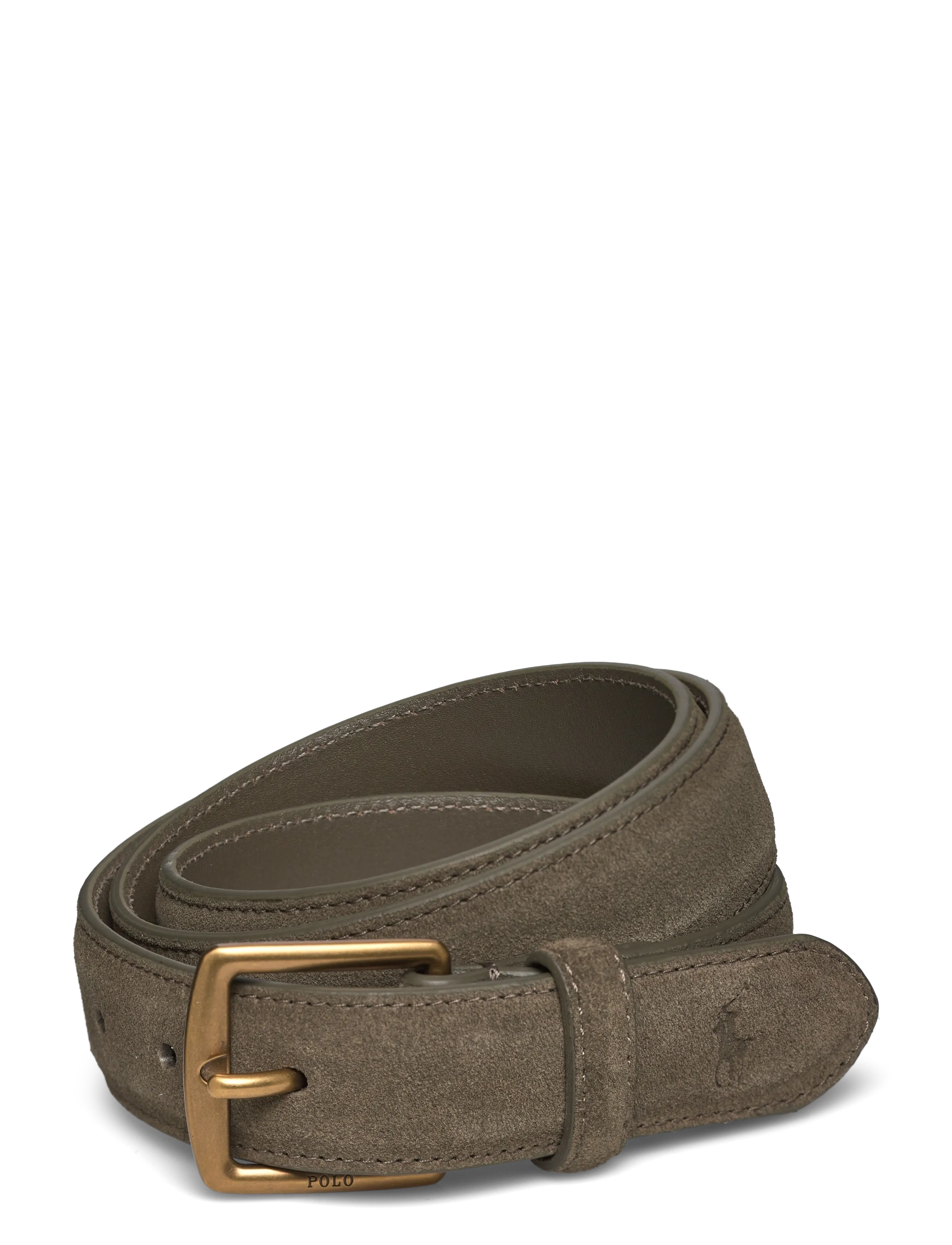 Polo Ralph Lauren Suede Dress Belt - Vyöt - CANOPY OLIVE / khaki/green
