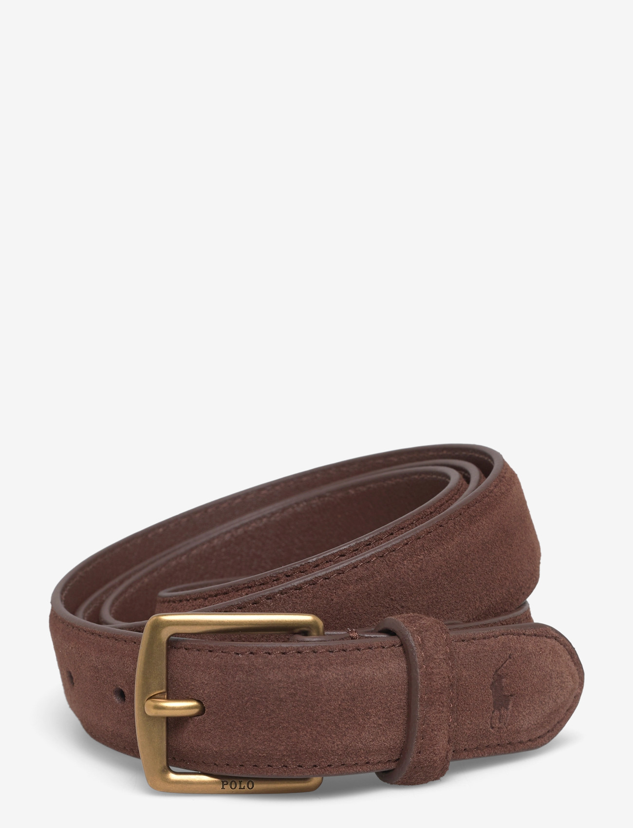 Polo Ralph Lauren - Suede Dress Belt - klassiska skärp - dark brown - 0