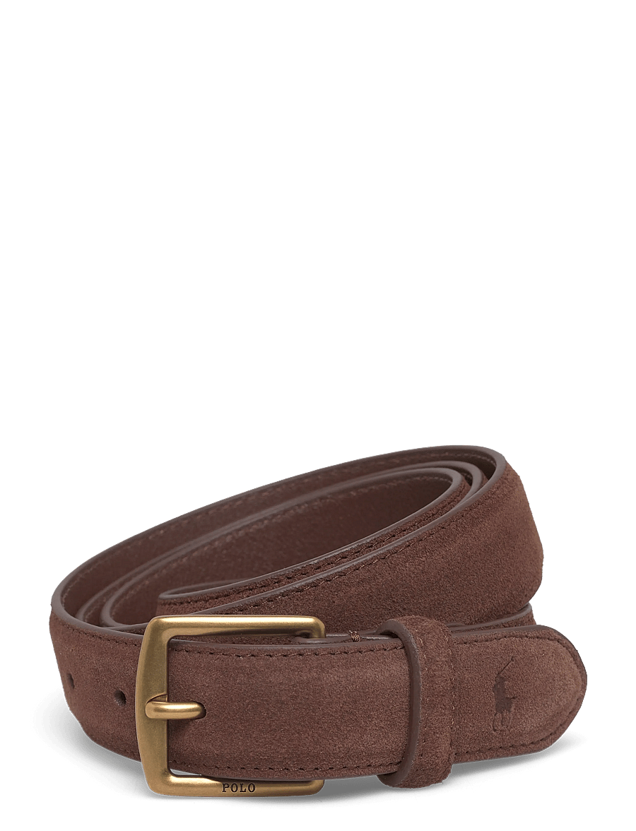 Polo Ralph Lauren - SUEDE-SUEDE DRS BT-BLT-MED - klassikalised vööd - dark brown - 0