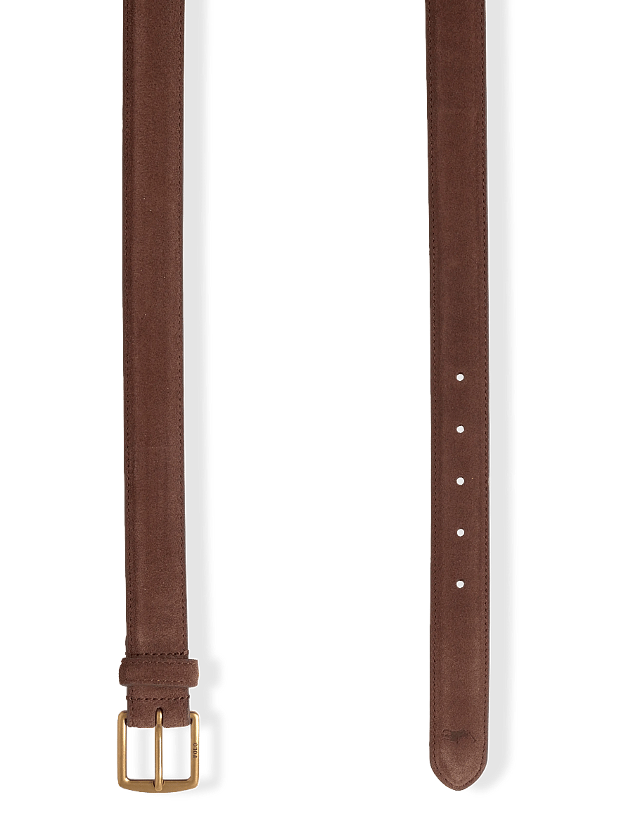 Polo Ralph Lauren - SUEDE-SUEDE DRS BT-BLT-MED - klassikalised vööd - dark brown - 1