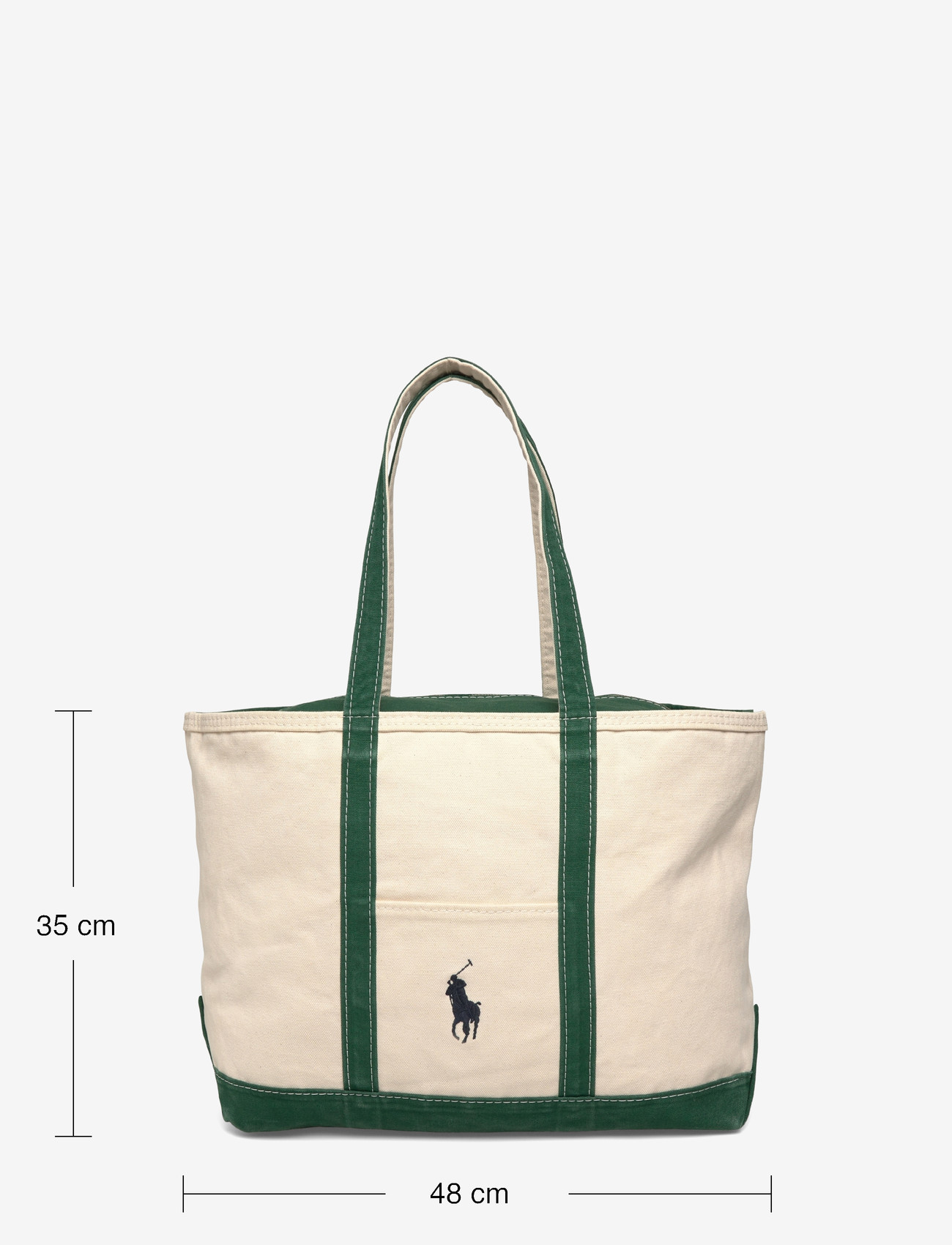 Polo Ralph Lauren - Big Pony Canvas Tote - shop efter anledning - cream/green - 3