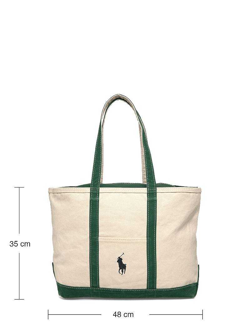 Polo Ralph Lauren - Big Pony Canvas Tote - shop efter anledning - cream/green - 3