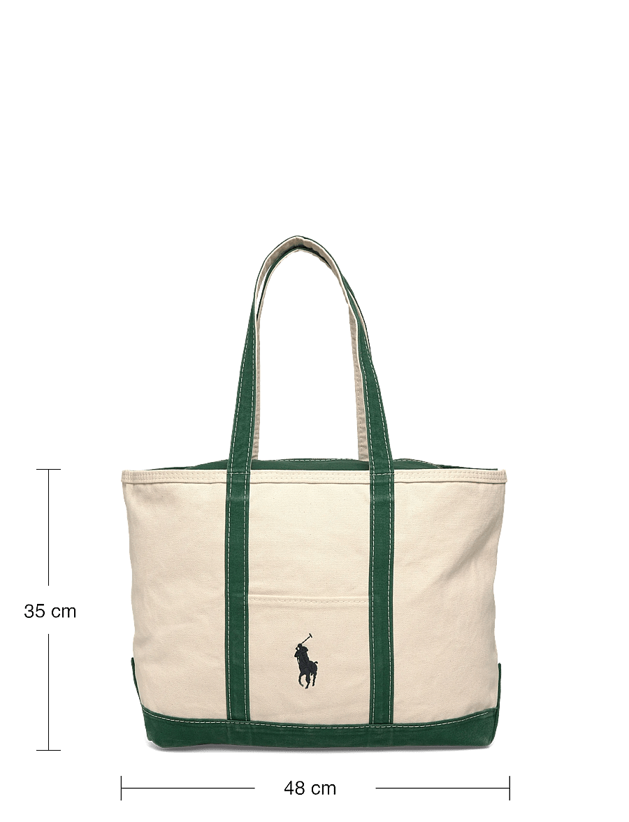 Polo Ralph Lauren - Big Pony Canvas Tote - nädalavahetuse kotid - cream/green - 3