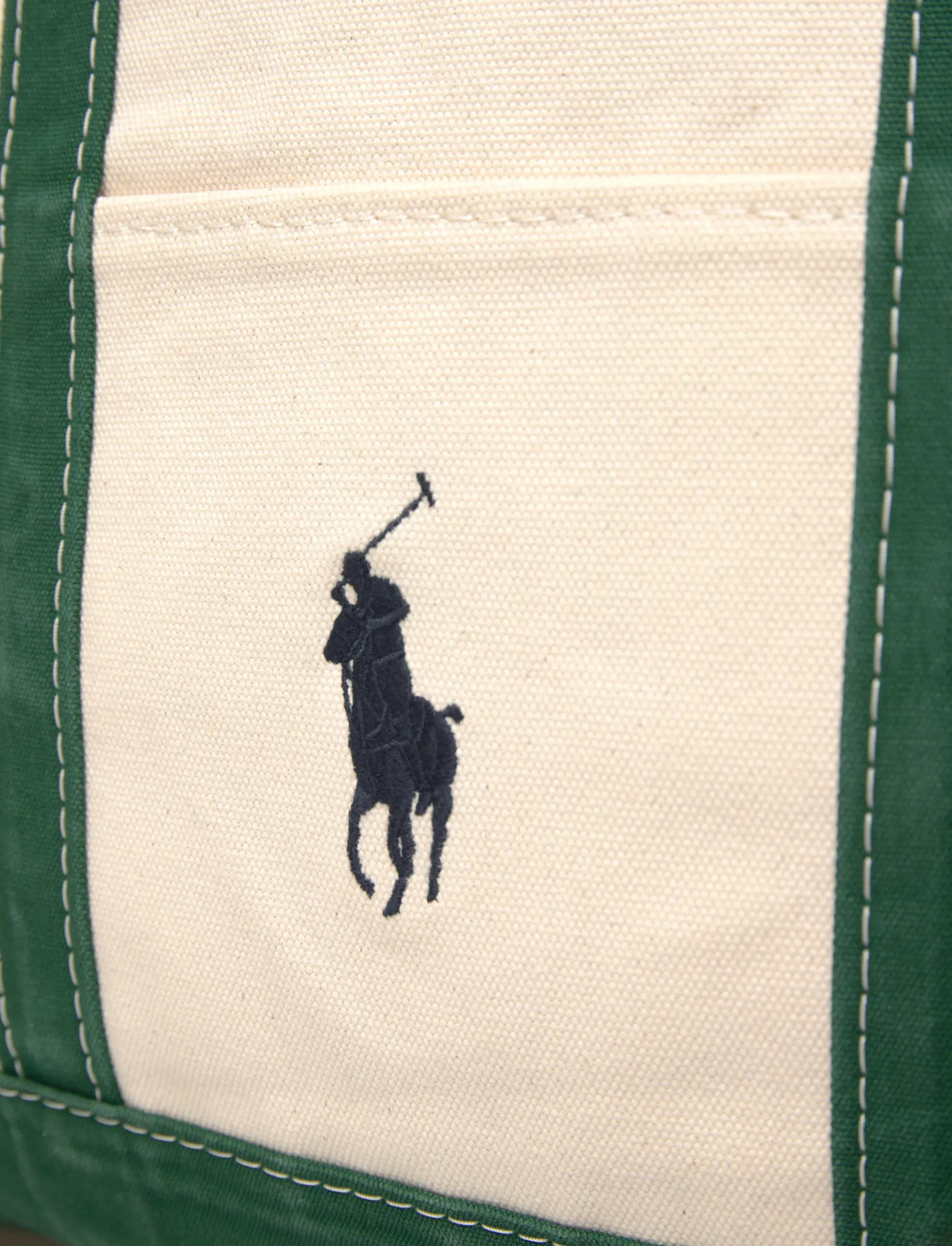 Polo Ralph Lauren - CANVAS-PP ICN TTE M-TTE-MED - shop efter anledning - cream/green - 4