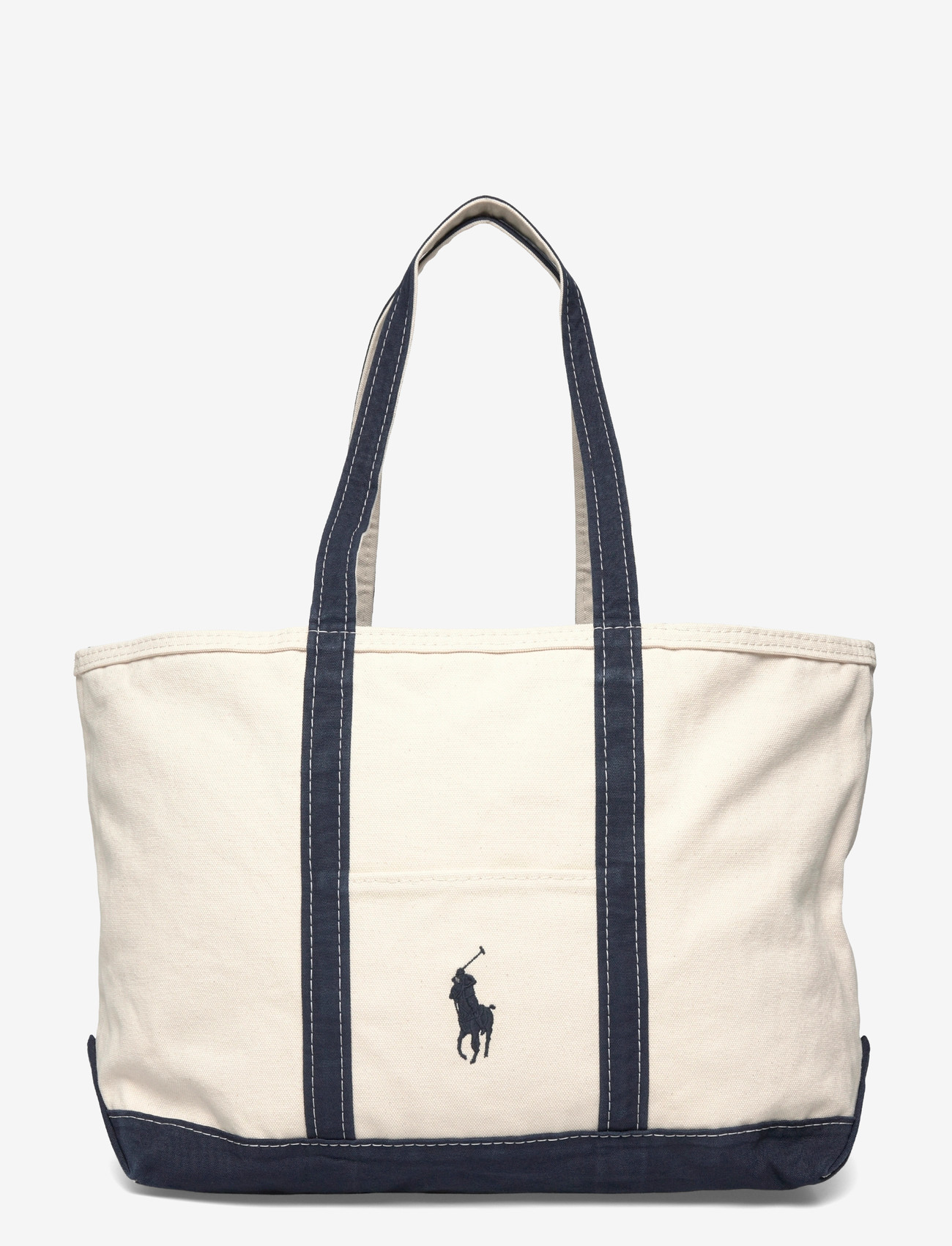 Polo Ralph Lauren - Big Pony Canvas Tote - nach anlass kaufen - cream/navy - 0