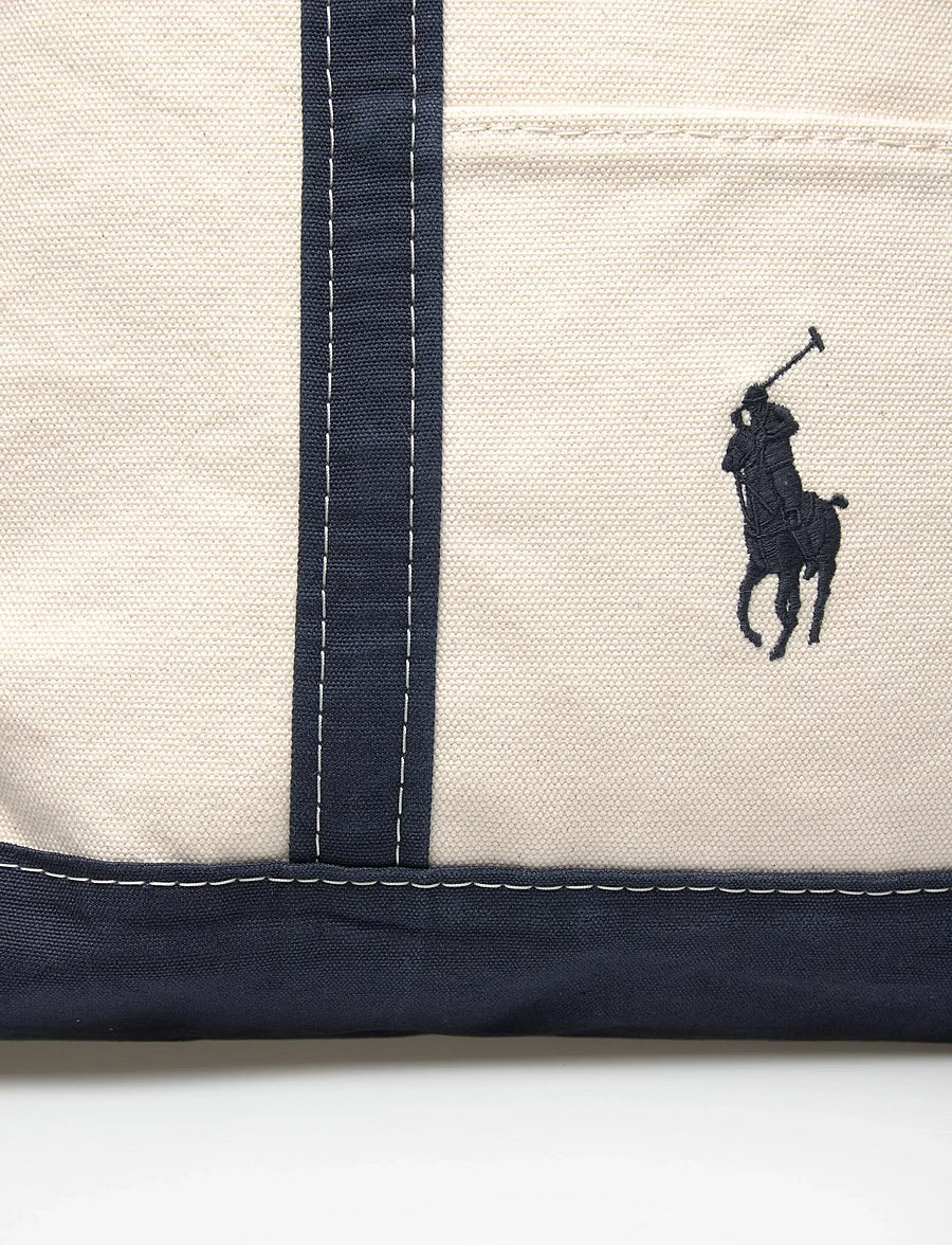 Polo Ralph Lauren - Big Pony Canvas Tote - shop efter anledning - cream/navy - 4