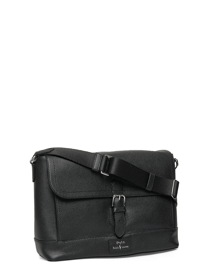Polo Ralph Lauren - Pebbled Leather Messenger Bag - nach anlass kaufen - black - 2