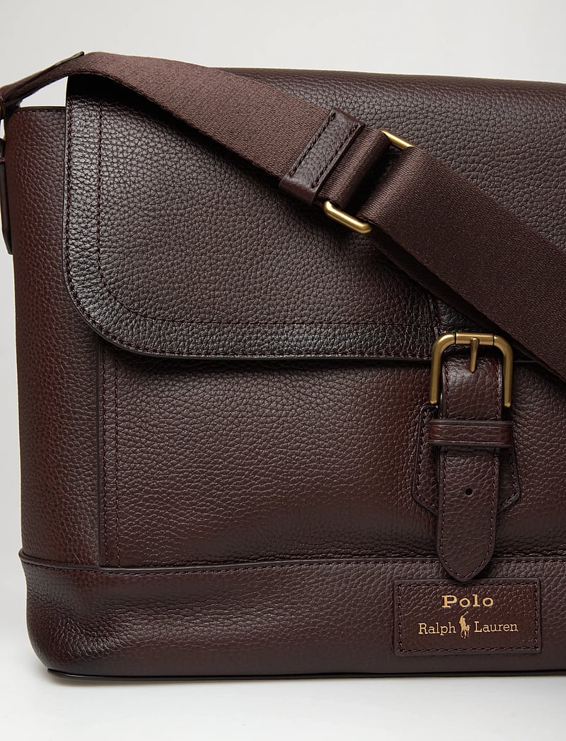 Polo Ralph Lauren - PEBBLE LEATHER-MESSENGER-MSG-LRG - nach anlass kaufen - dark brown - 4