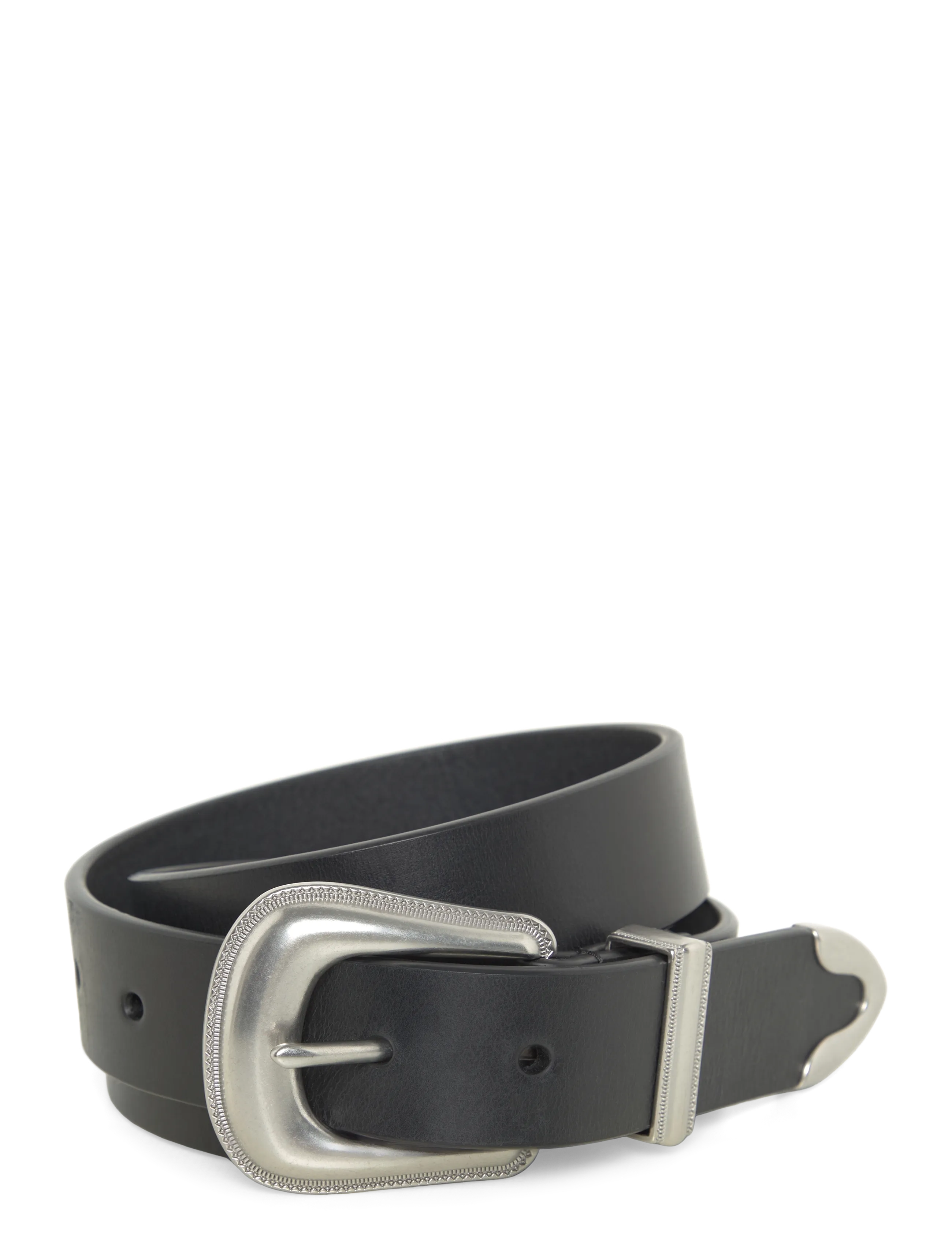Polo Ralph Lauren LEATHER-DNM WSTRN BT-BLT-MED - Gürtel - BLACK / black