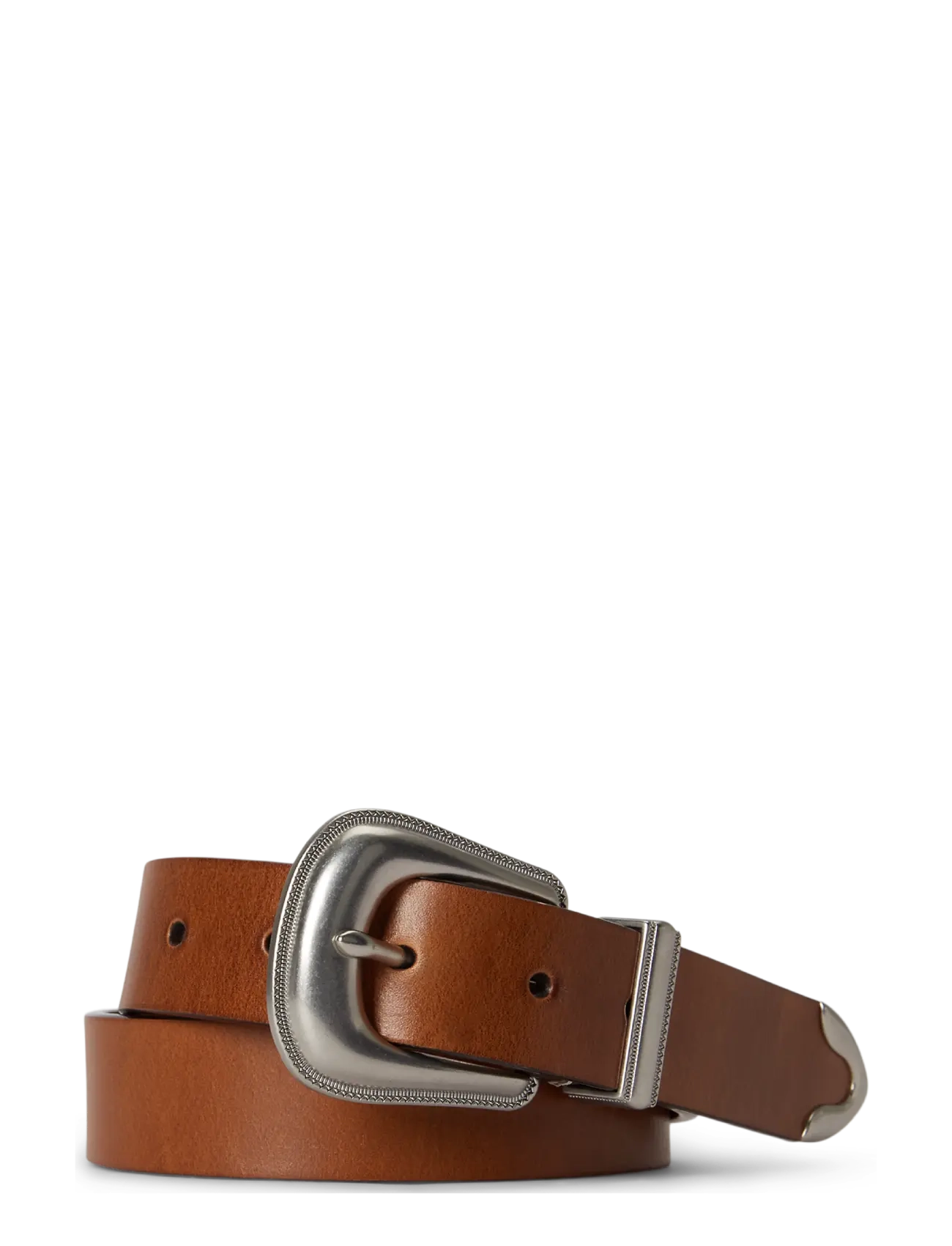 Polo Ralph Lauren LEATHER-DNM WSTRN BT-BLT-MED - Polo Ralph Lauren - TAN / brown