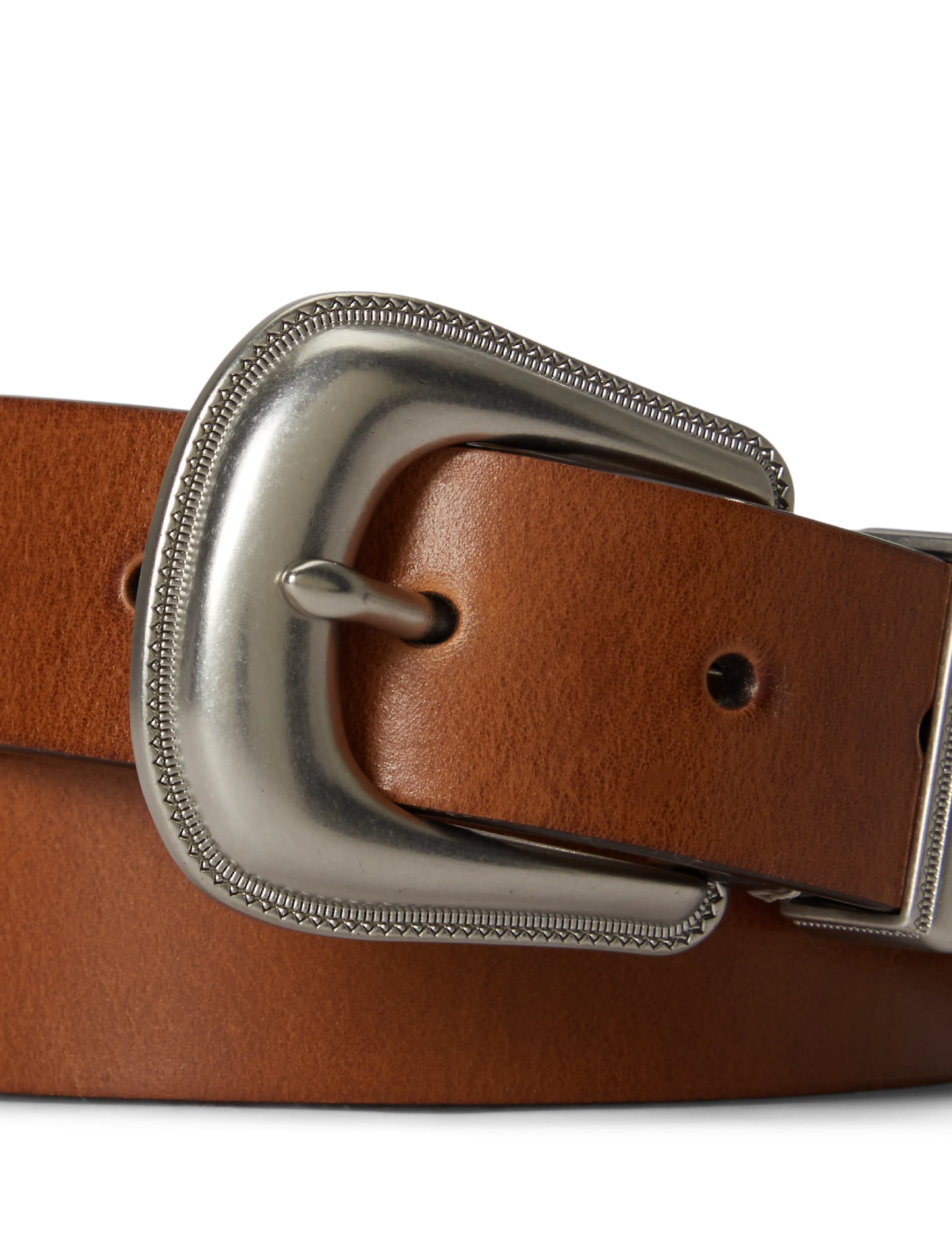 Polo Ralph Lauren - LEATHER-DNM WSTRN BT-BLT-MED - tan - 1