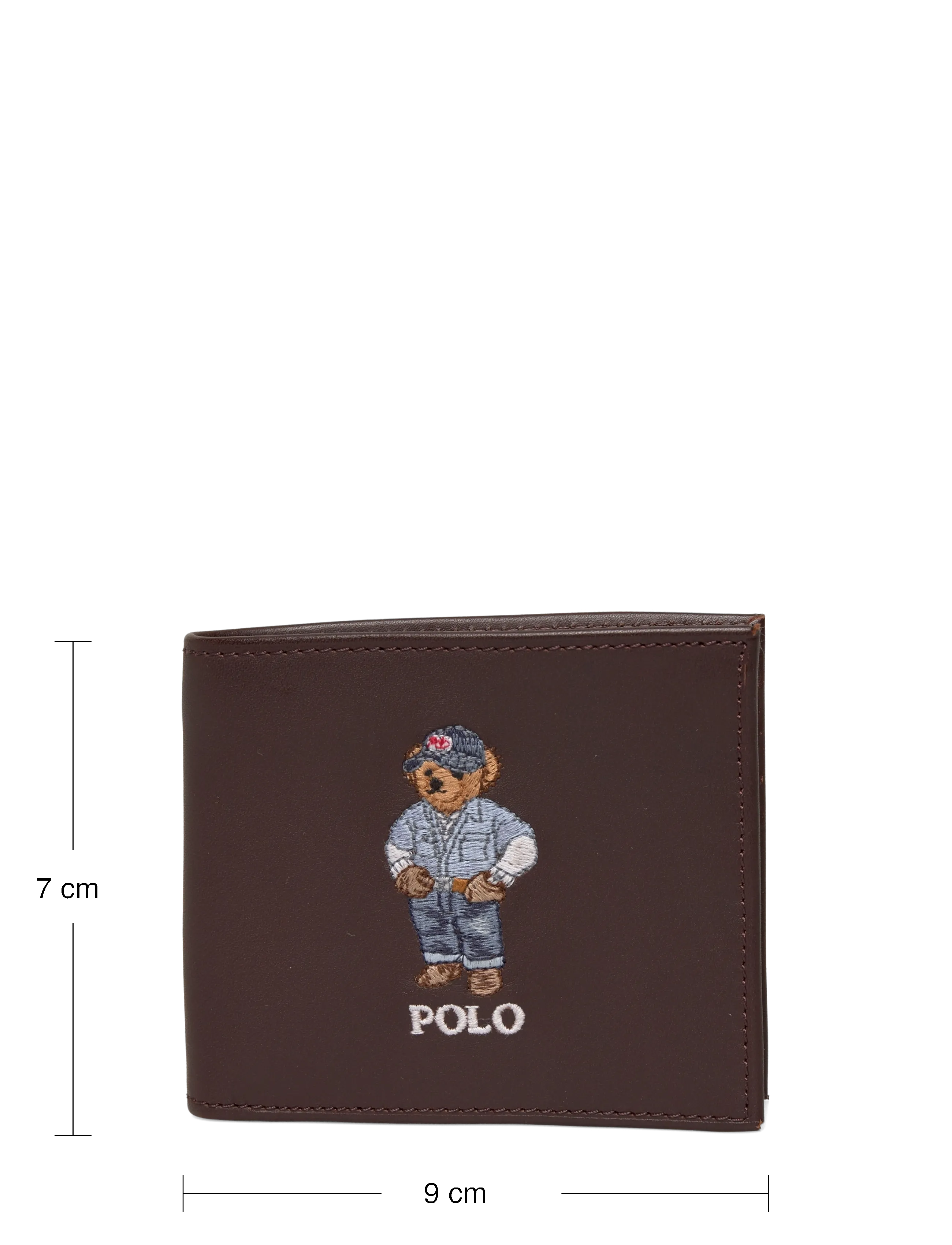 Polo Ralph Lauren - Polo Bear Leather Billfold Wallet - portemonnaies - dark brown - 3