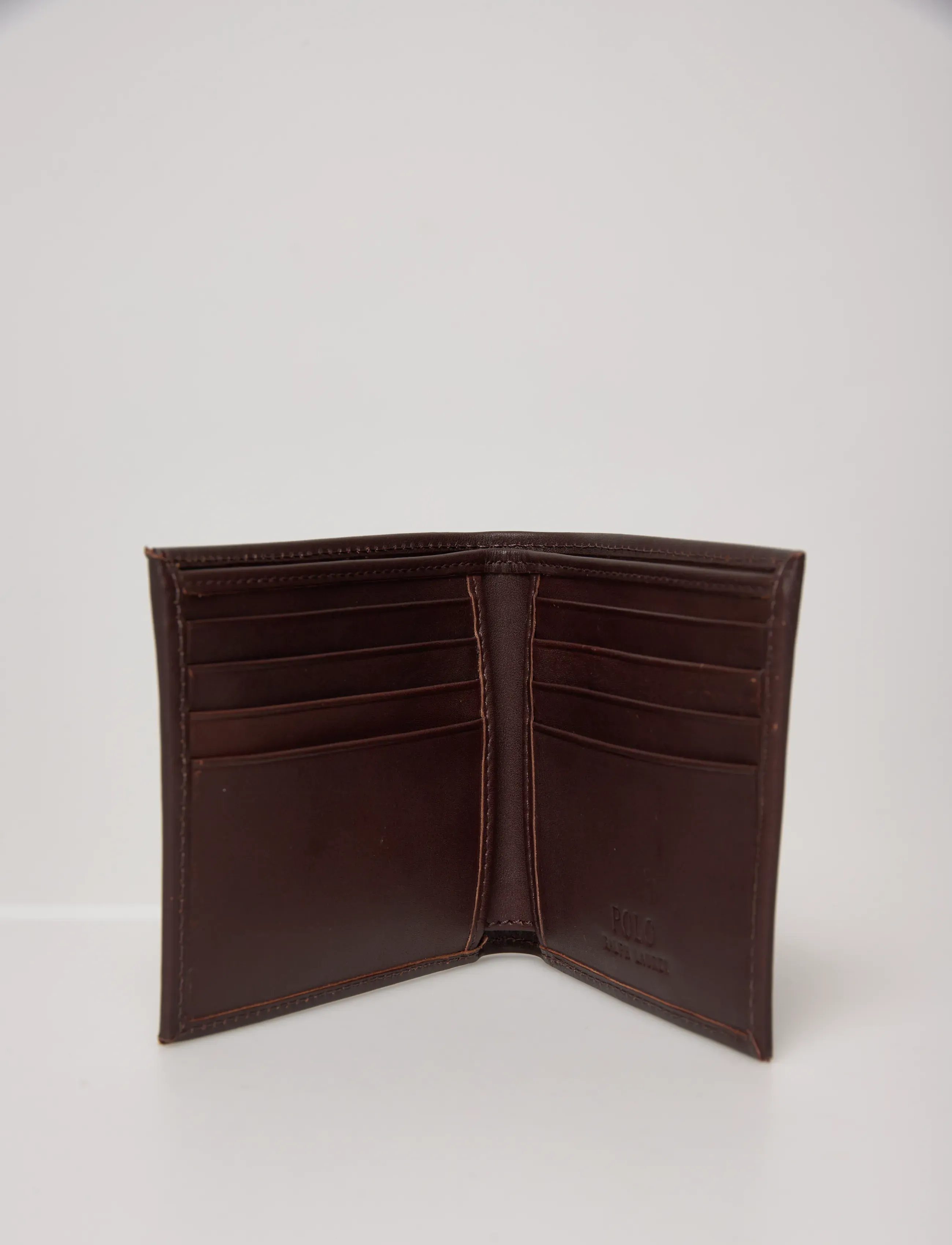 Polo Ralph Lauren - Polo Bear Leather Billfold Wallet - portemonnaies - dark brown - 5