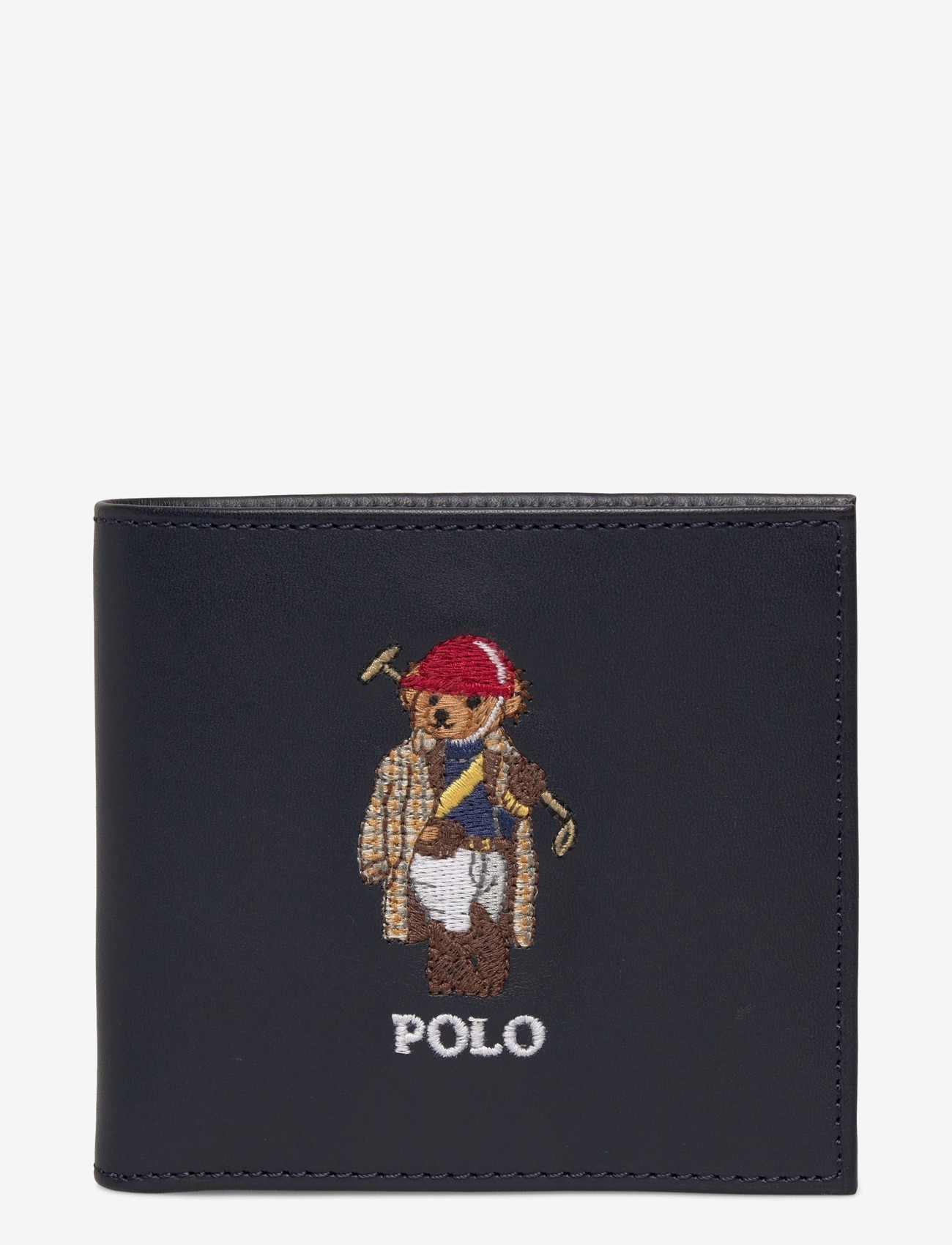 Polo Ralph Lauren - Polo Bear Leather Billfold Wallet - punge - newport navy - 0