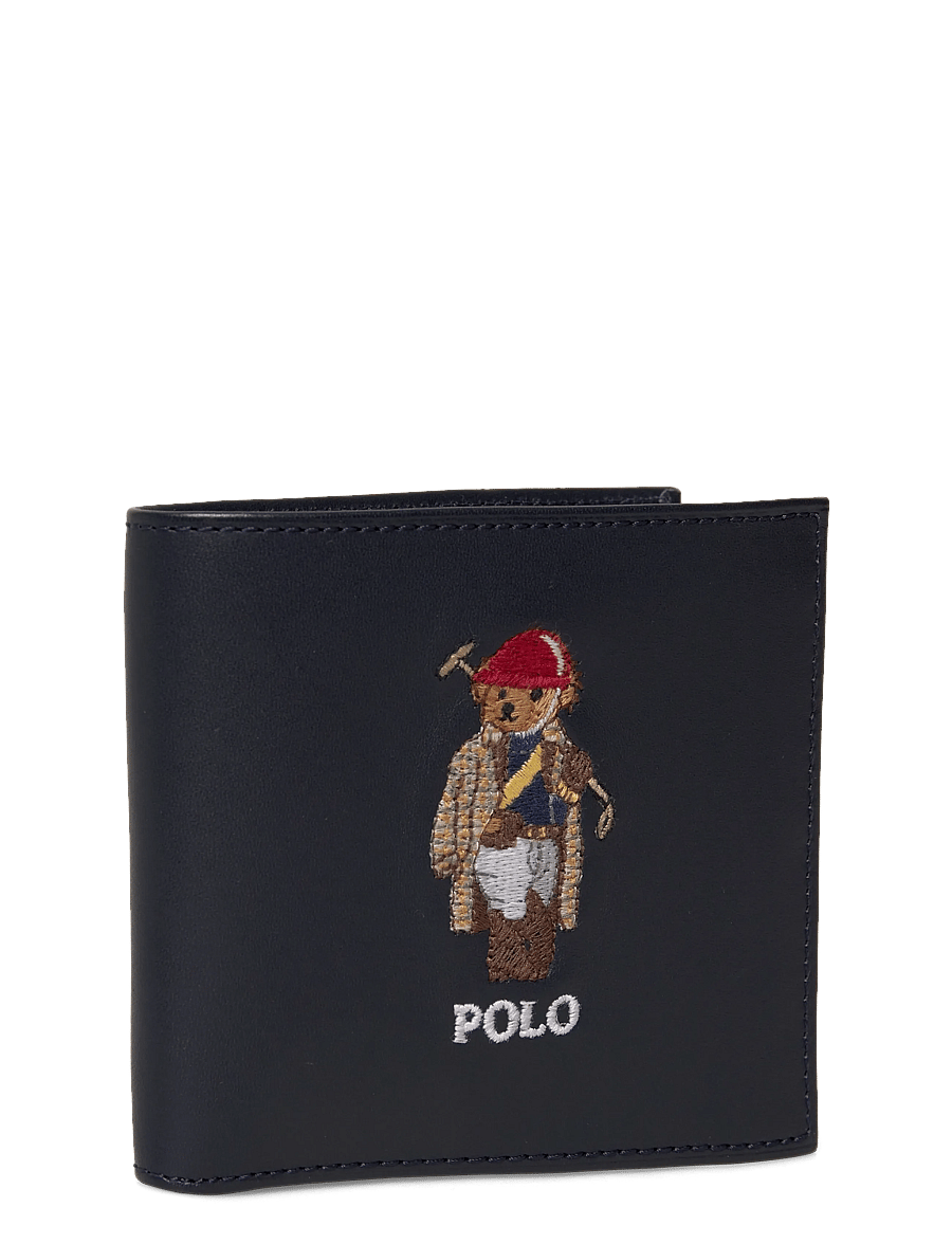 Polo Ralph Lauren - Polo Bear Leather Billfold Wallet - lompakot - newport navy - 2