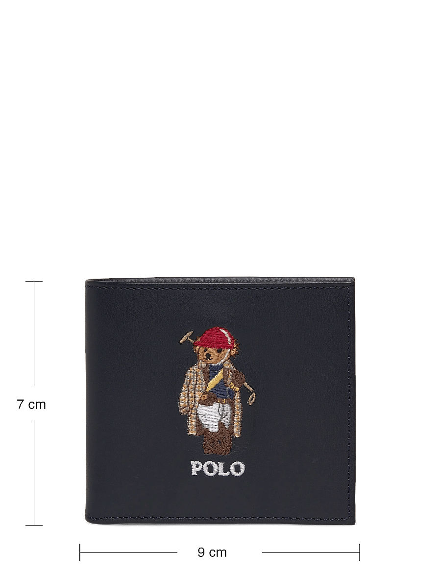 Polo Ralph Lauren - Polo Bear Leather Billfold Wallet - lompakot - newport navy - 3