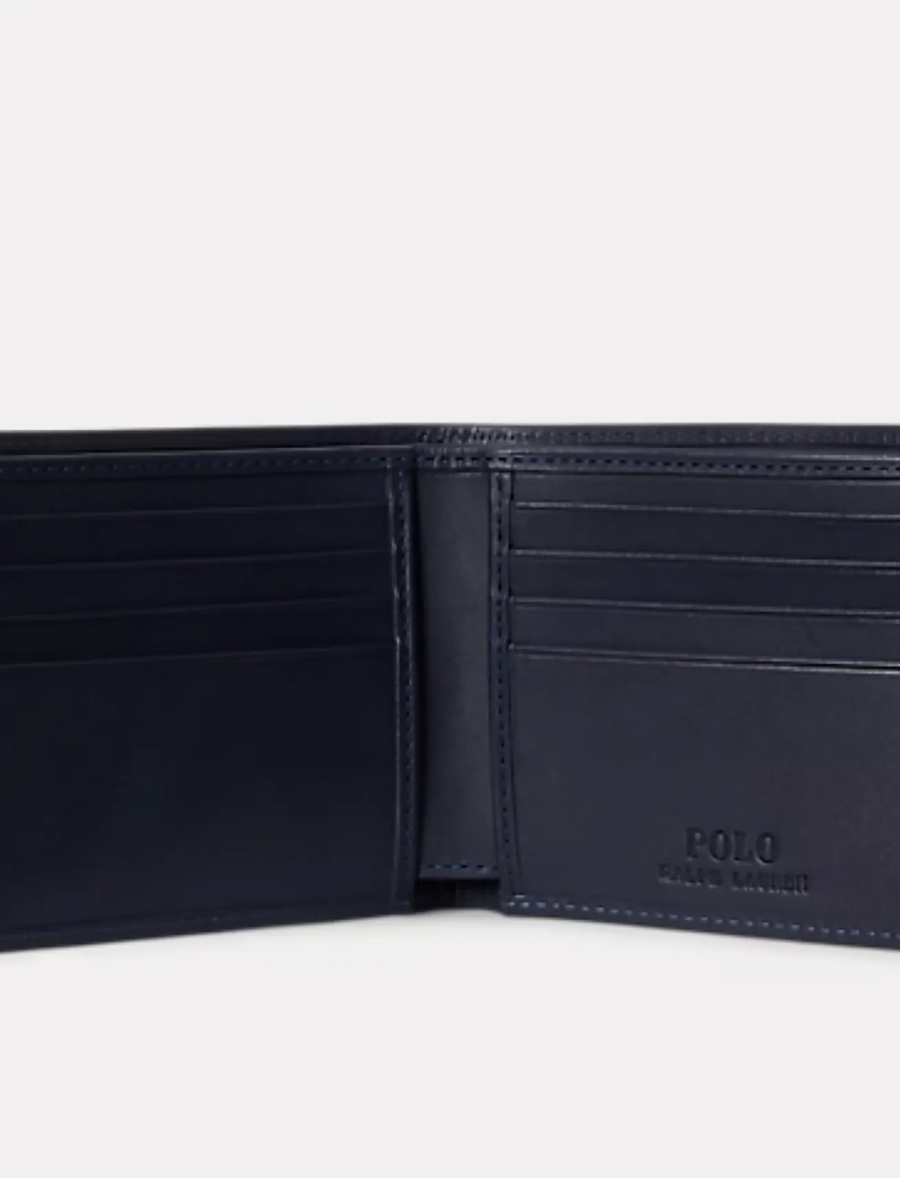 Polo Ralph Lauren - Polo Bear Leather Billfold Wallet - punge - newport navy - 4