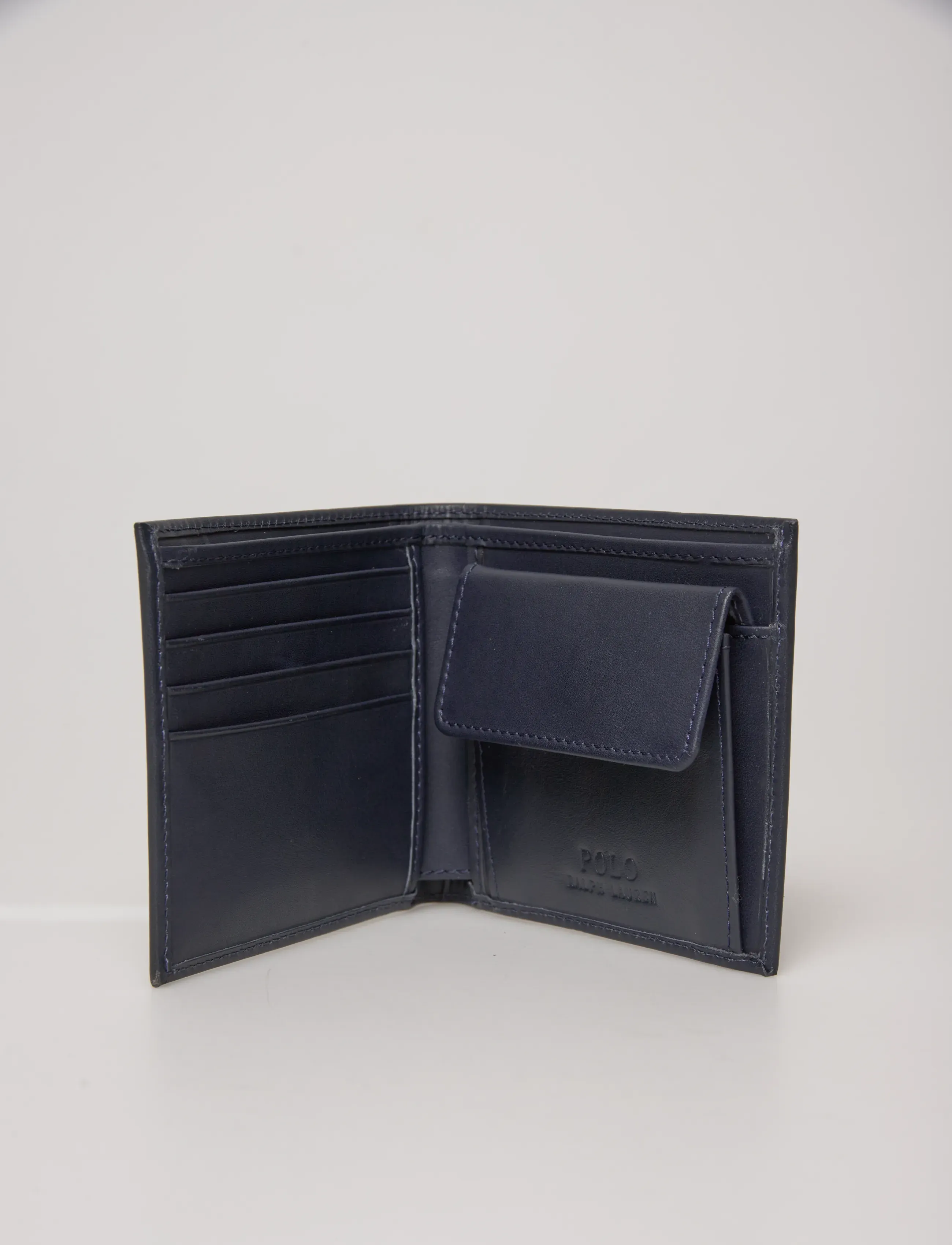 Polo Ralph Lauren - Polo Bear Leather Billfold Wallet - wallets - newport navy - 5