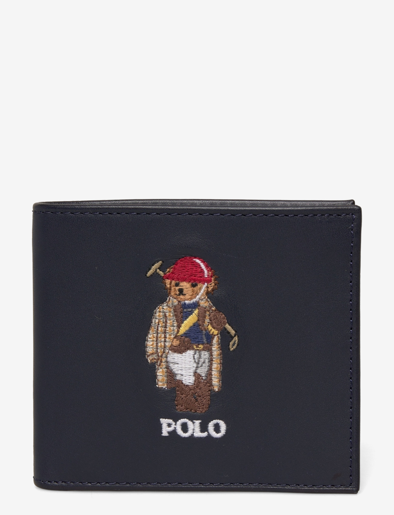 Polo Ralph Lauren - Polo Bear Leather Billfold Coin Wallet - plånböcker & fodral - newport navy - 0