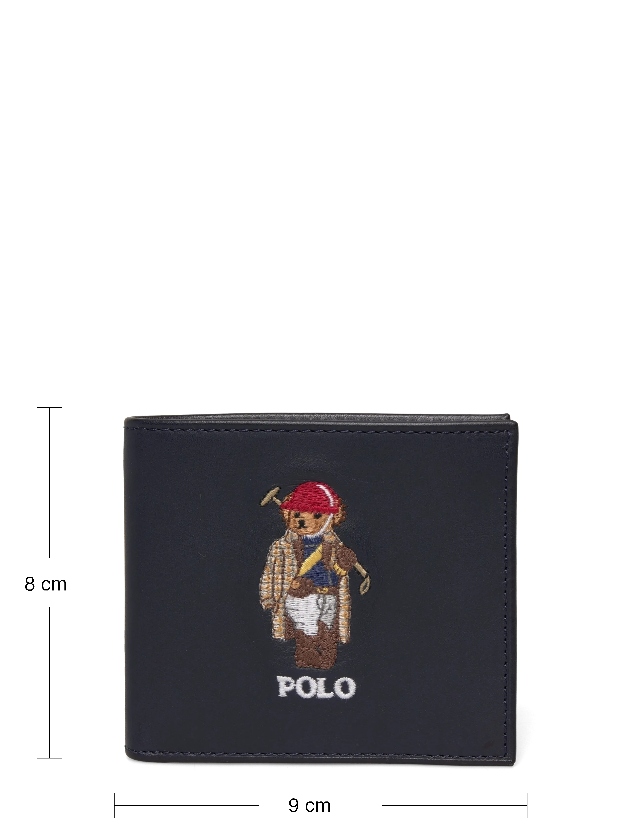 Polo Ralph Lauren - Polo Bear Leather Billfold Coin Wallet - punge - newport navy - 3