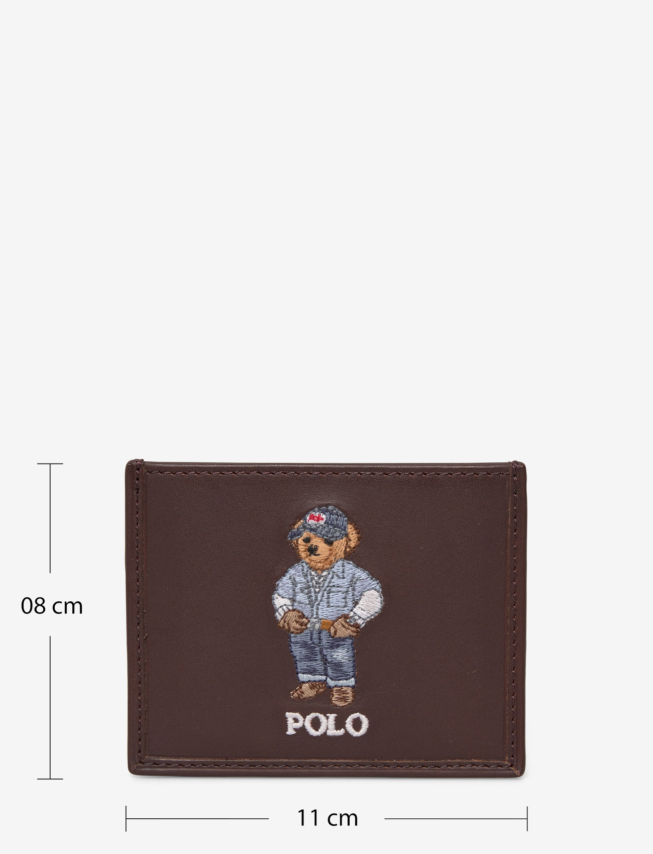 Polo Ralph Lauren - Polo Bear Leather Card Case - card holders - dark brown - 3