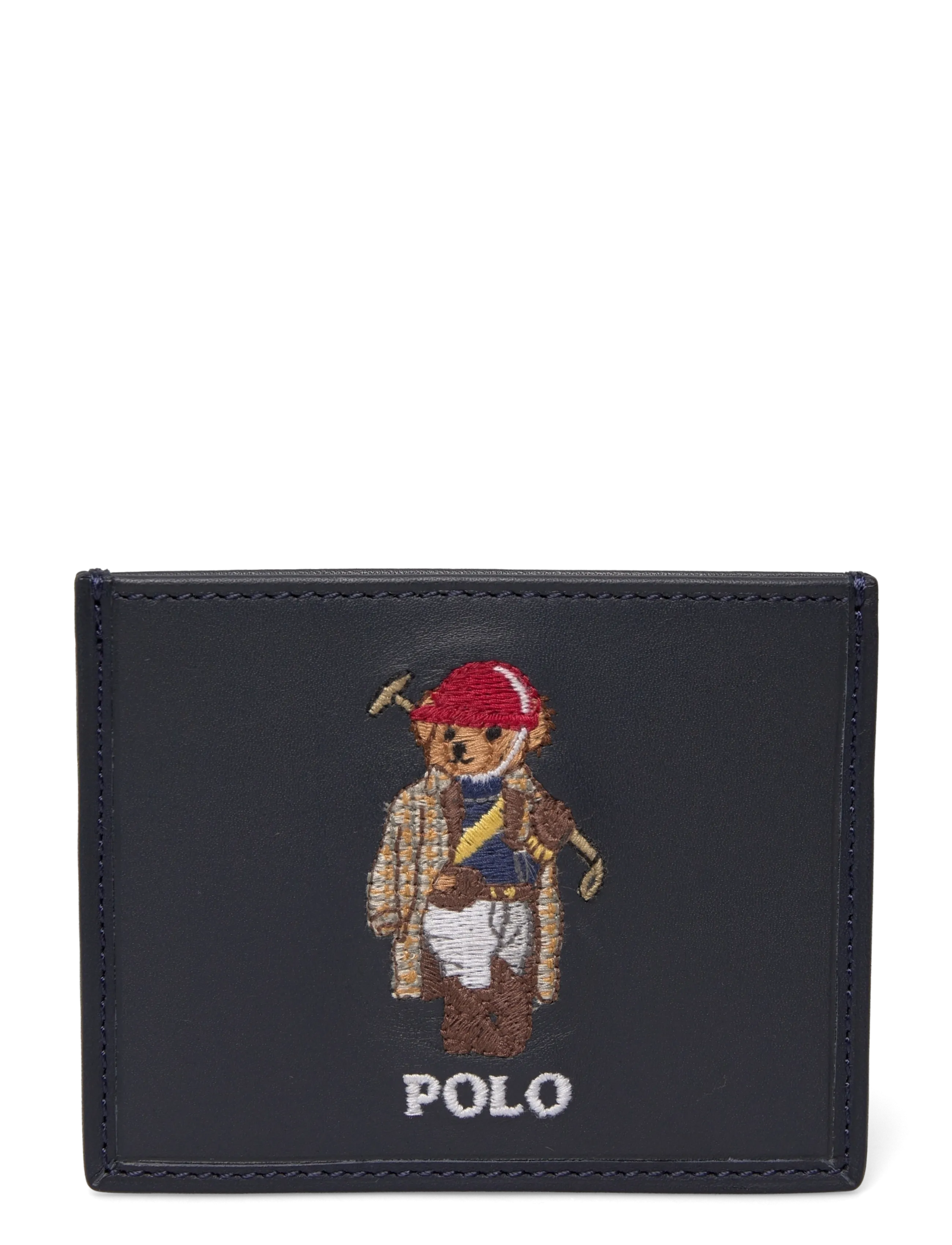 Polo Ralph Lauren Polo Bear Leather Card Case - Card holders - NEWPORT NAVY / navy