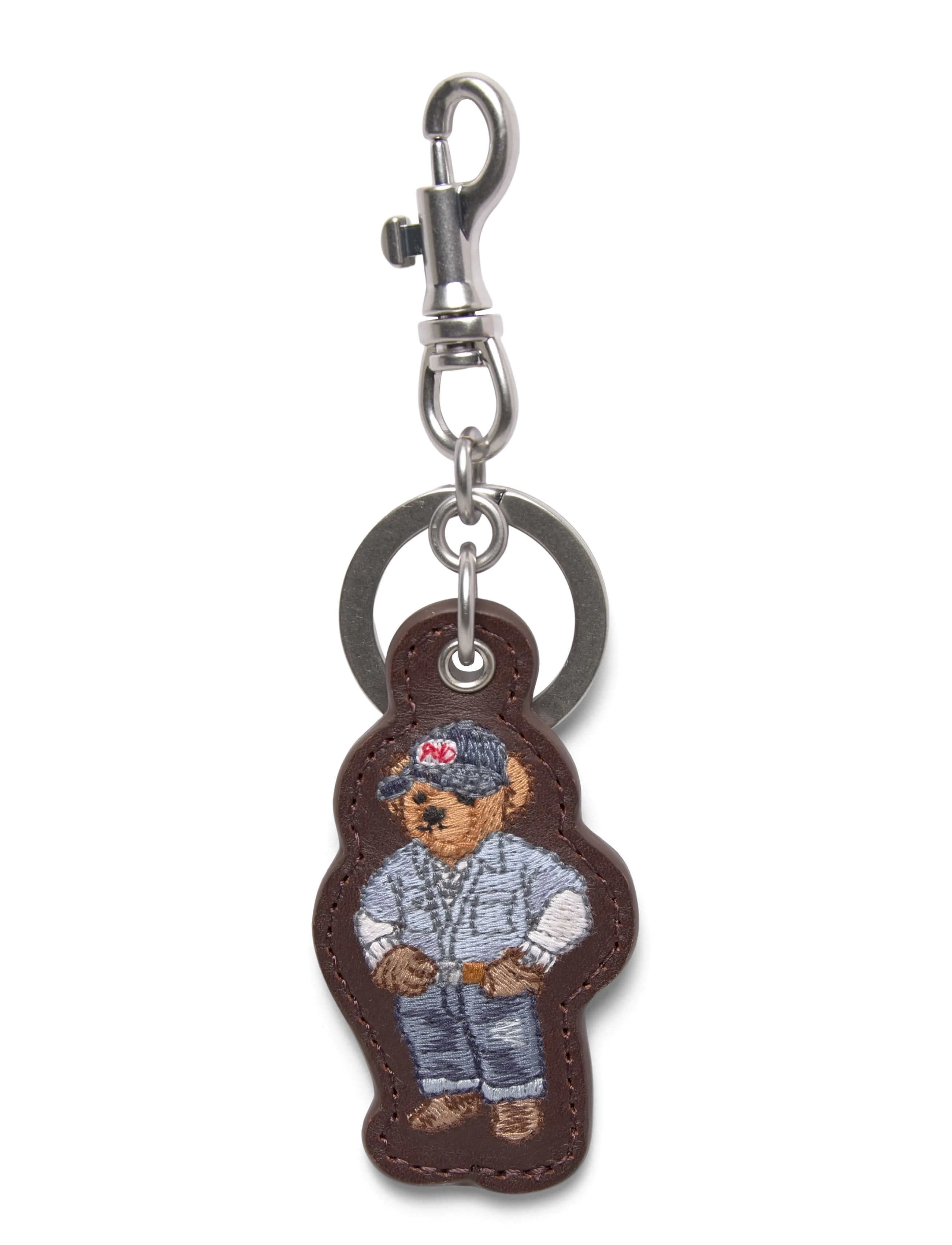 Polo Ralph Lauren Polo Bear Leather Key Fob - Nøgleringe - DARK BROWN / brown