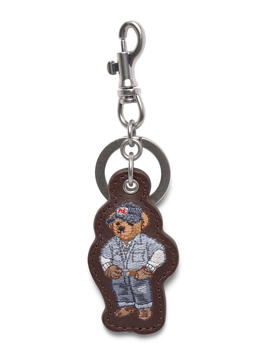 Polo Ralph Lauren - Polo Bear Leather Key Fob - nach anlass kaufen - dark brown - 0