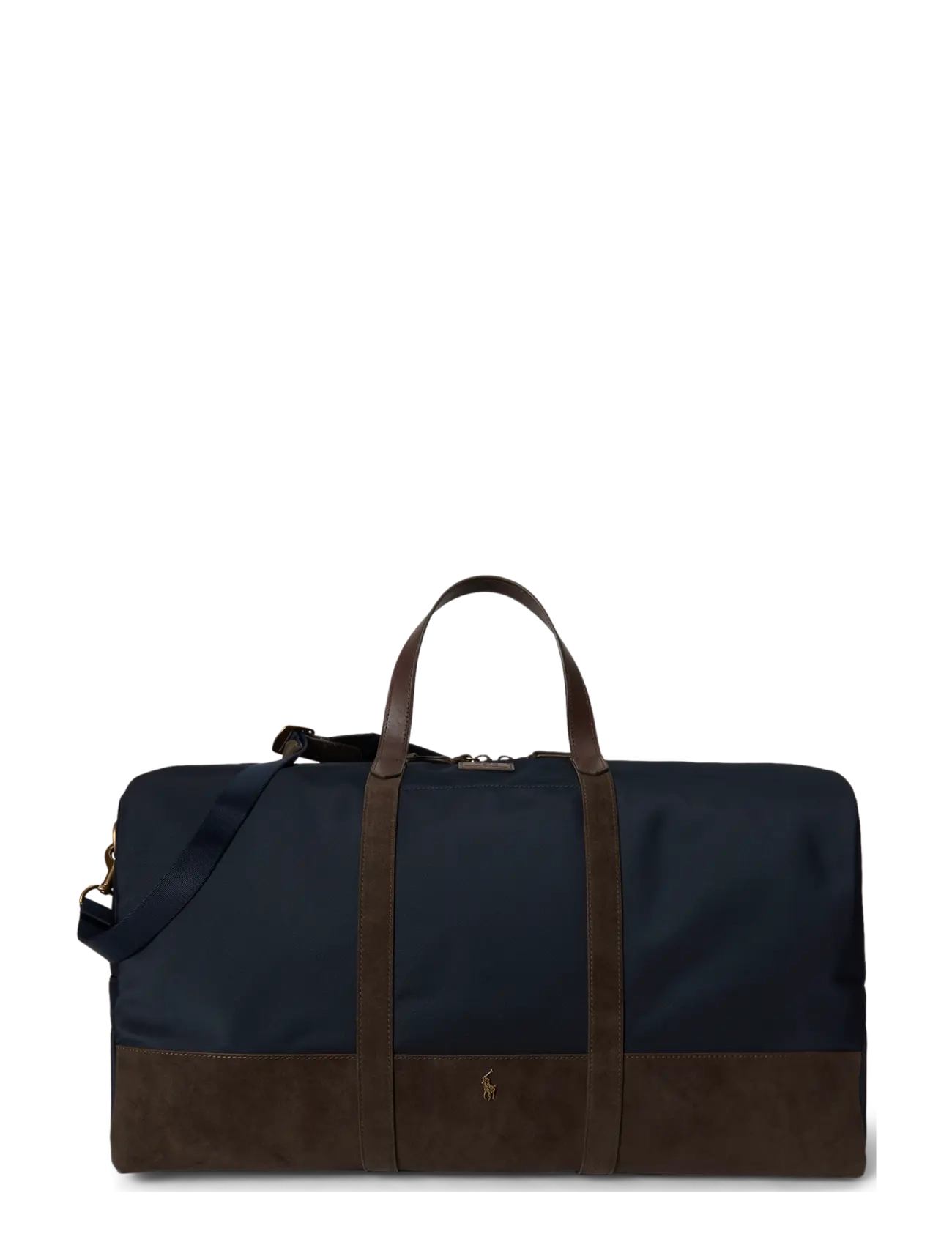 Polo Ralph Lauren - Suede-Trim Duffel Bag - newport navy/brow - 1