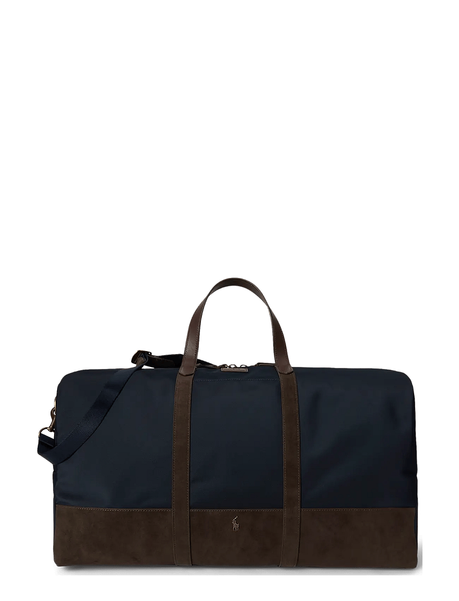 Polo Ralph Lauren - Suede-Trim Duffel Bag - newport navy/brow - 1