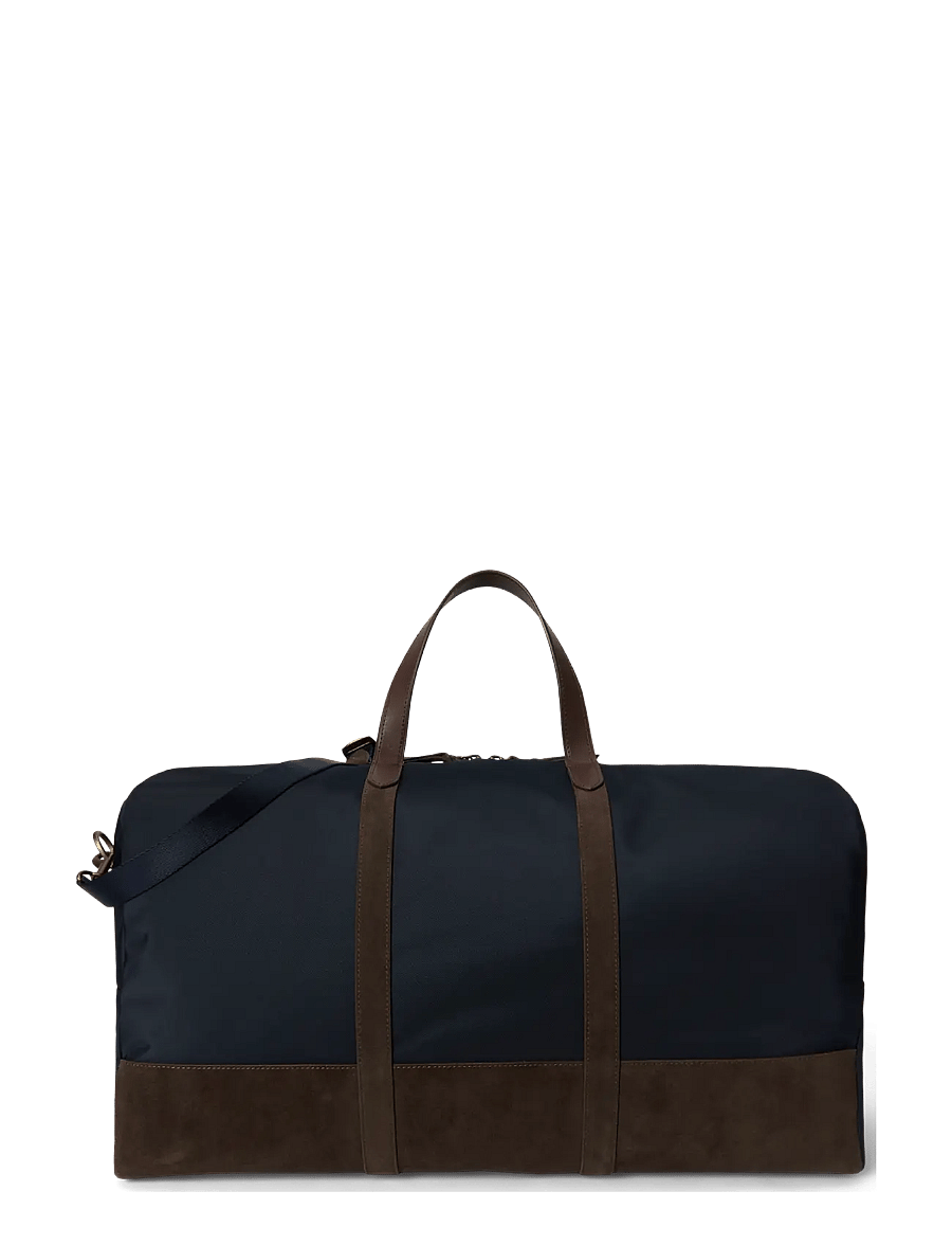 Polo Ralph Lauren - Suede-Trim Duffel Bag - newport navy/brow - 2
