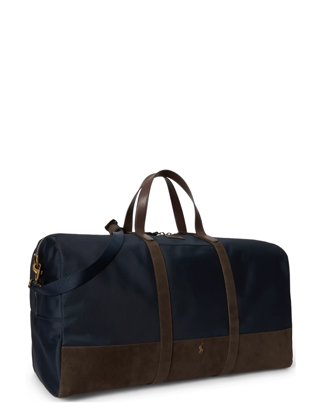 Polo Ralph Lauren - Suede-Trim Duffel Bag - newport navy/brow - 3