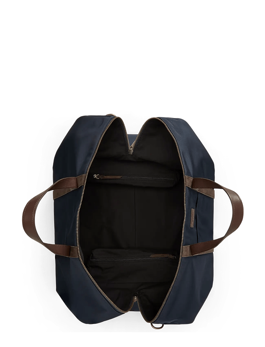 Polo Ralph Lauren - Suede-Trim Duffel Bag - newport navy/brow - 4