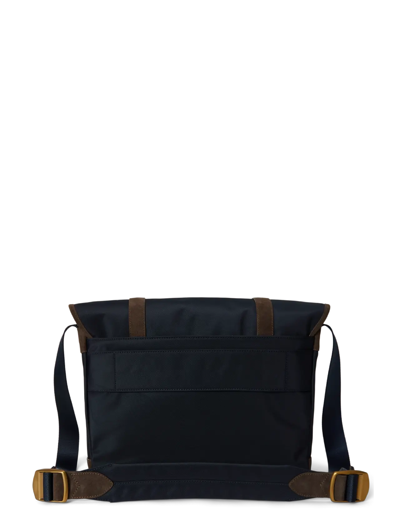 Polo Ralph Lauren - Suede-Trim Messenger Bag - newport navy/brow - 1