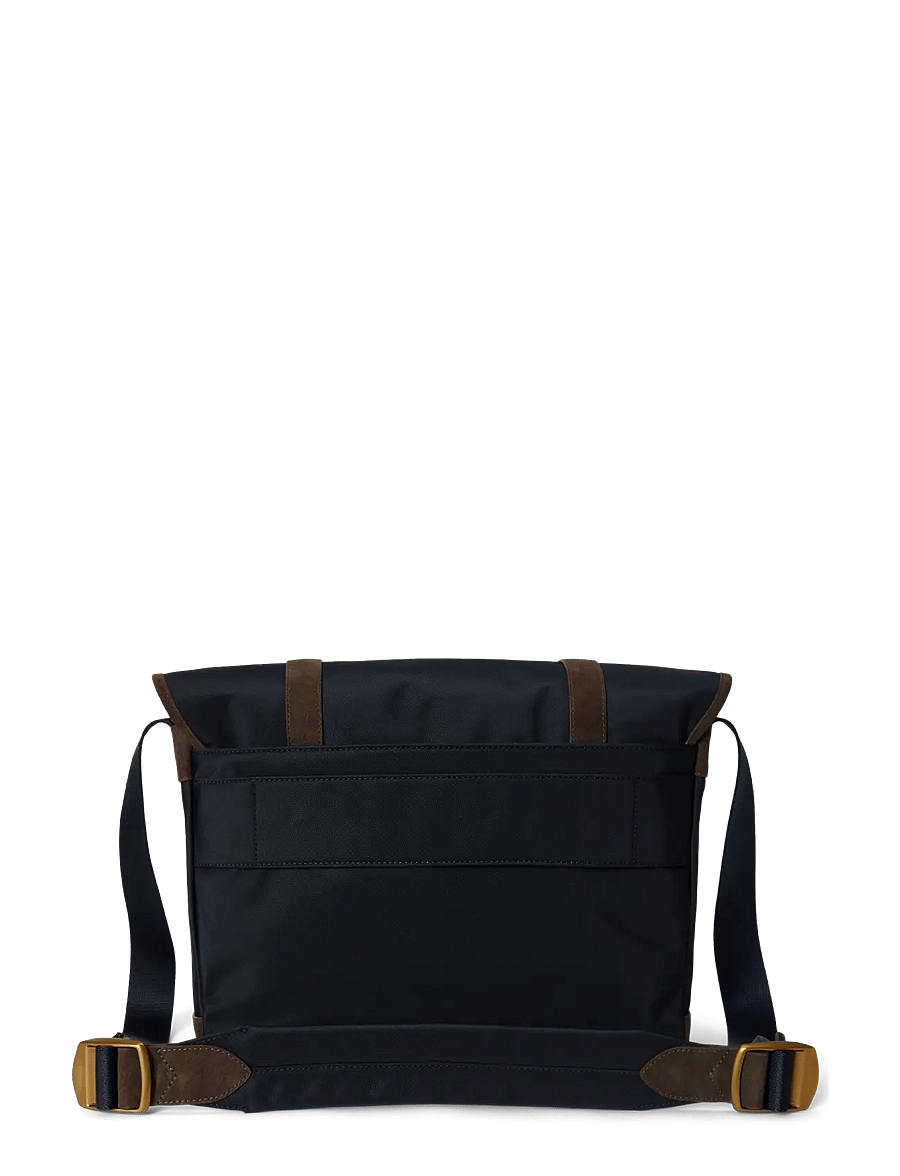 Polo Ralph Lauren - Suede-Trim Messenger Bag - newport navy/brow - 1