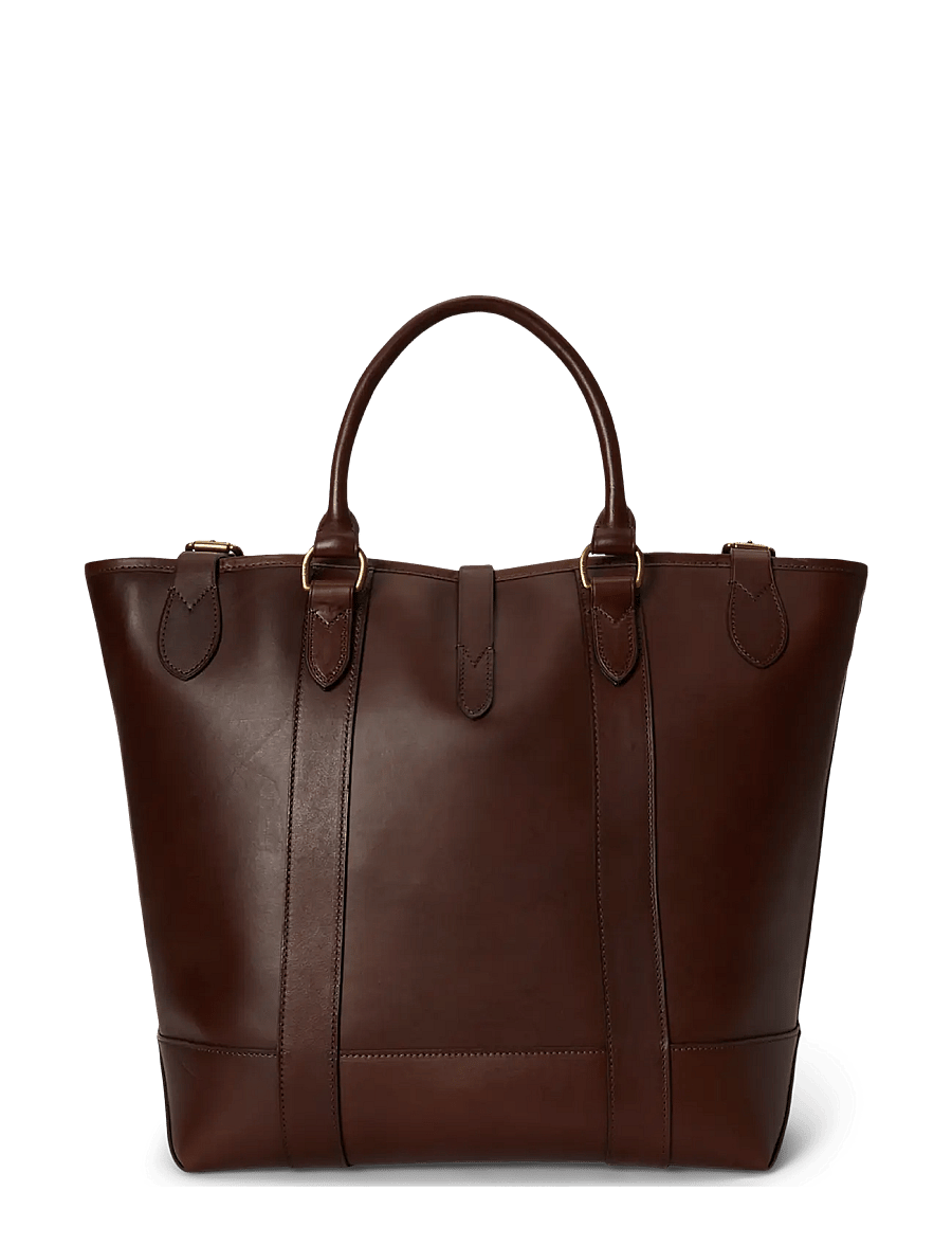 Polo Ralph Lauren - Heritage Leather Medium Tote - shop efter anledning - burnished brown - 1