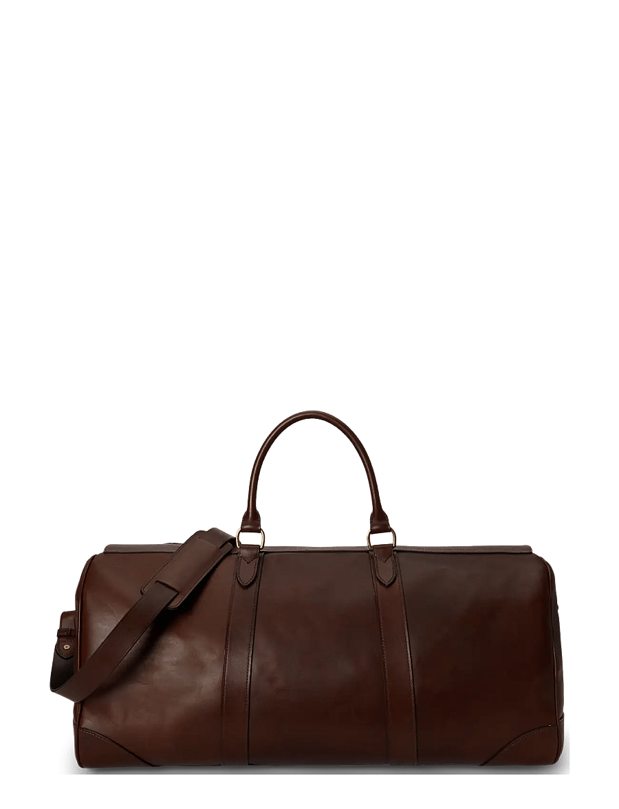 Polo Ralph Lauren - Heritage Lock Leather Large Duffel - reisetaschen - burnished brown - 1