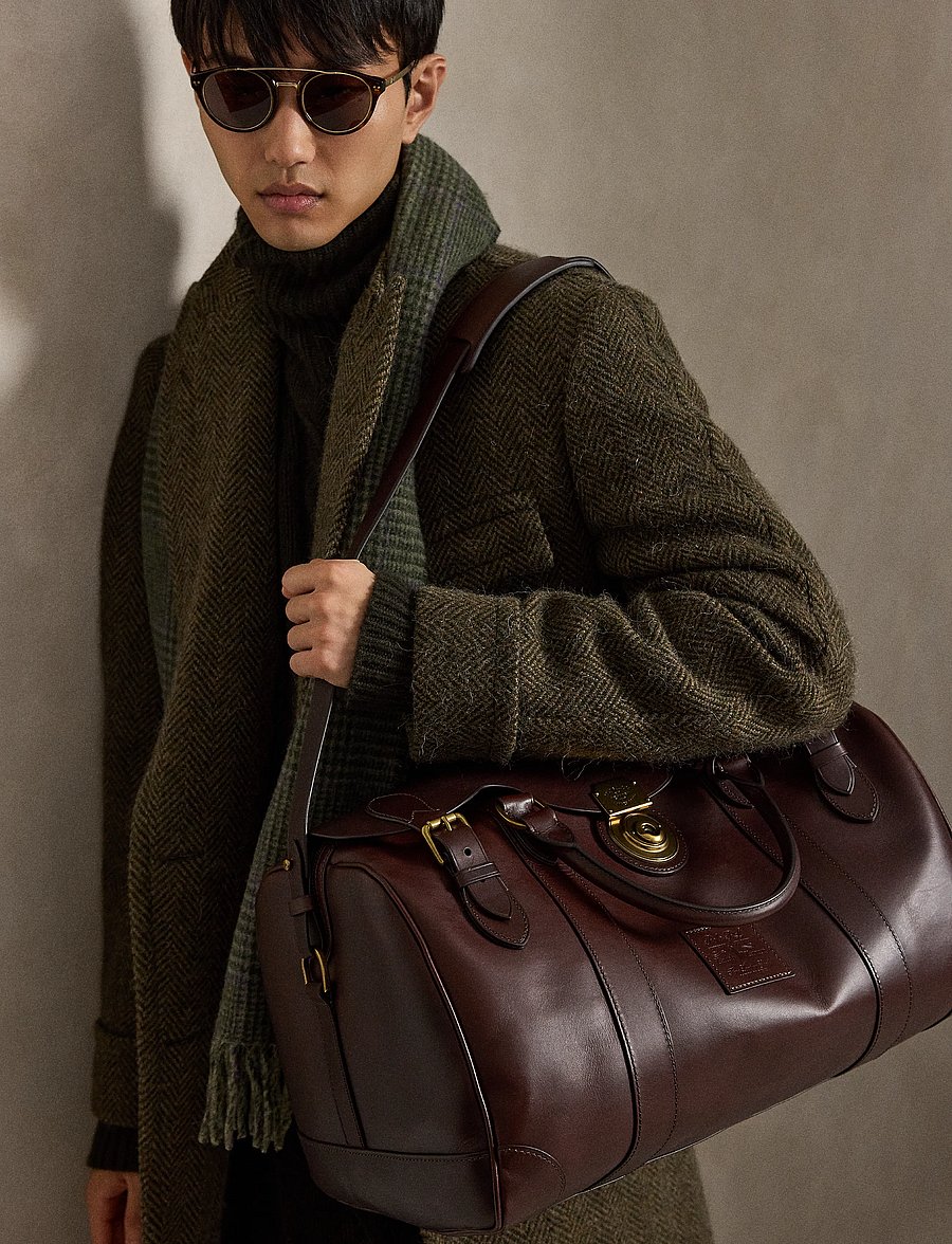Polo Ralph Lauren - Heritage Lock Leather Small Duffel - burnished brown - 4