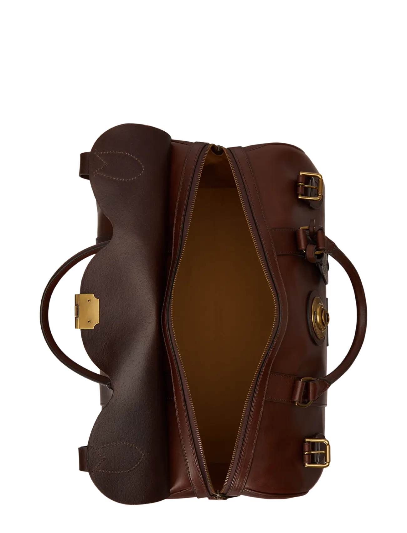 Polo Ralph Lauren - Heritage Lock Leather Small Duffel - burnished brown - 3