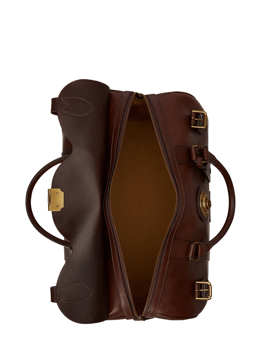 Polo Ralph Lauren - Heritage Lock Leather Small Duffel - burnished brown - 3