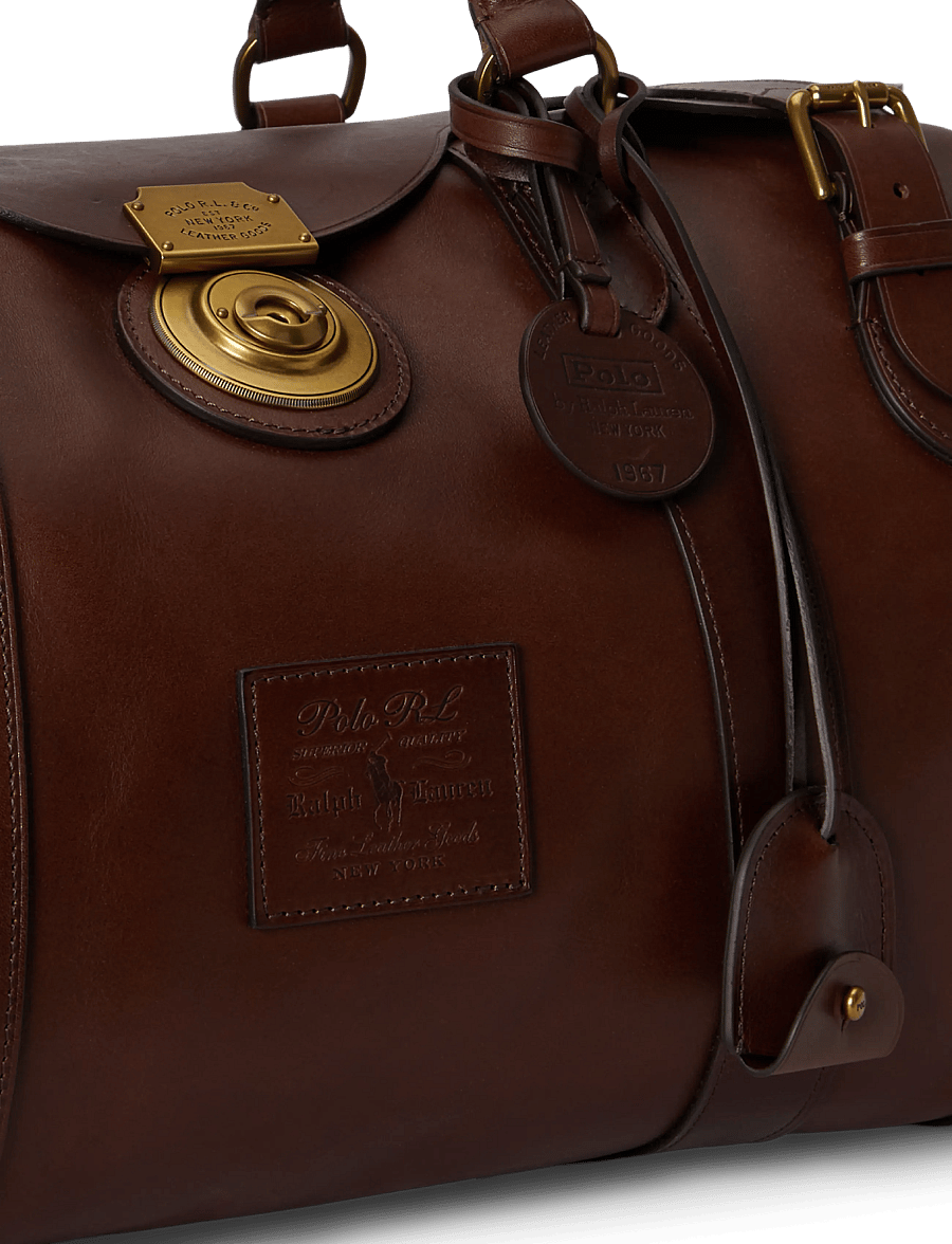 Polo Ralph Lauren - Heritage Lock Leather Small Duffel - burnished brown - 5