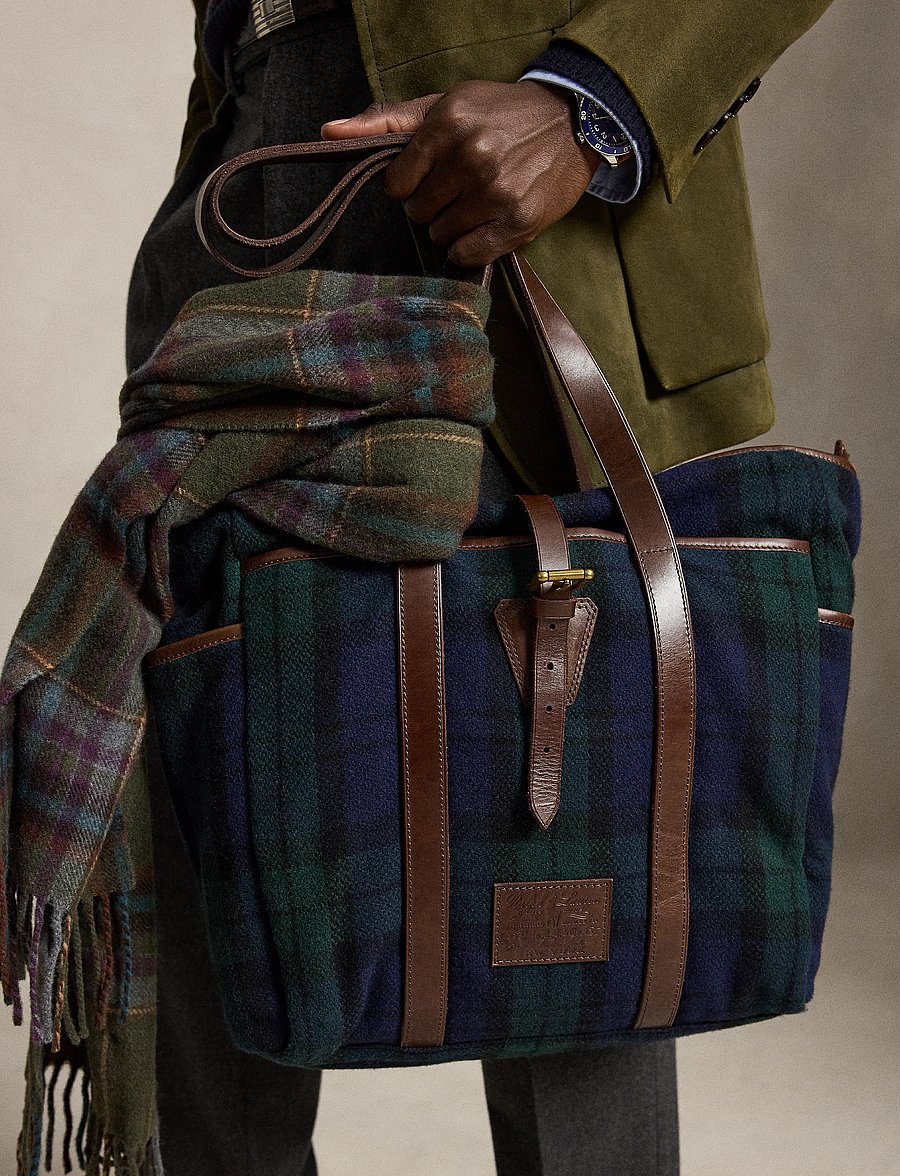 Polo Ralph Lauren - Heritage Plaid Tweed Tote - tartan - 0