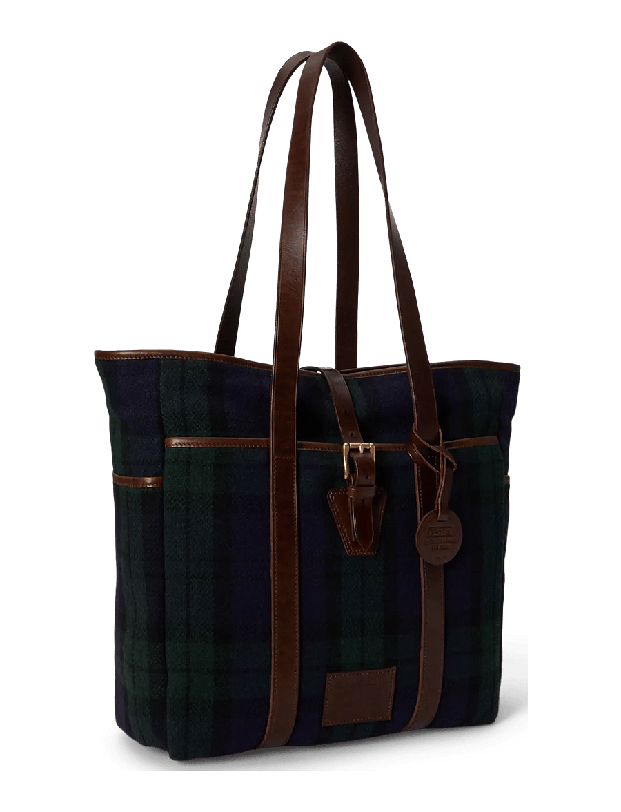 Polo Ralph Lauren - Heritage Plaid Tweed Tote - tartan - 3