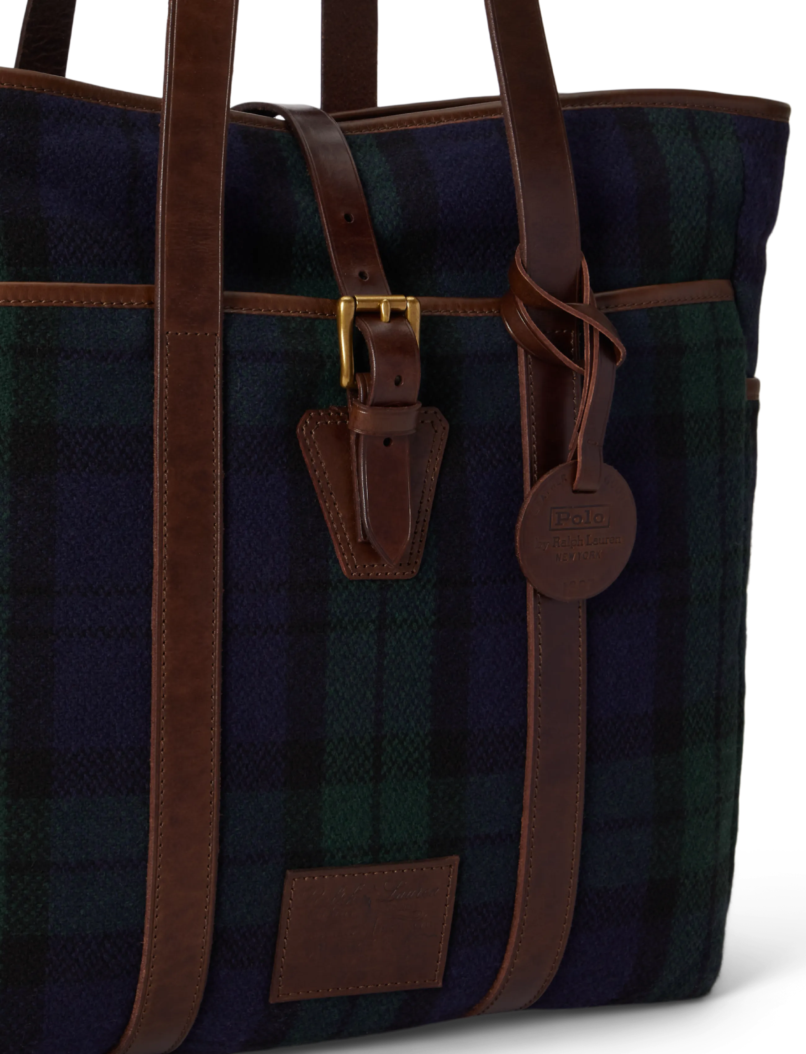 Polo Ralph Lauren - Heritage Plaid Tweed Tote - tartan - 4
