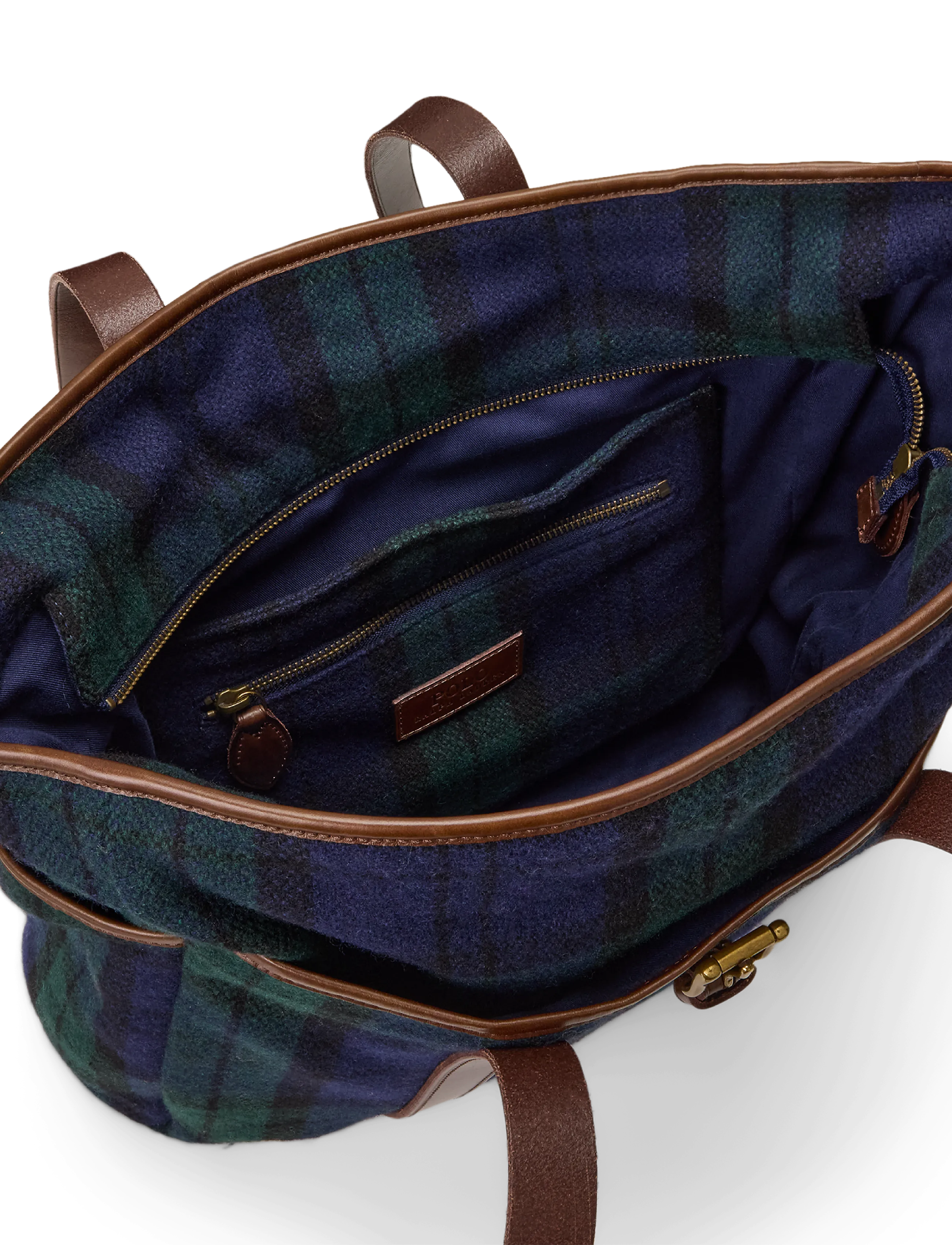 Polo Ralph Lauren - Heritage Plaid Tweed Tote - tartan - 5