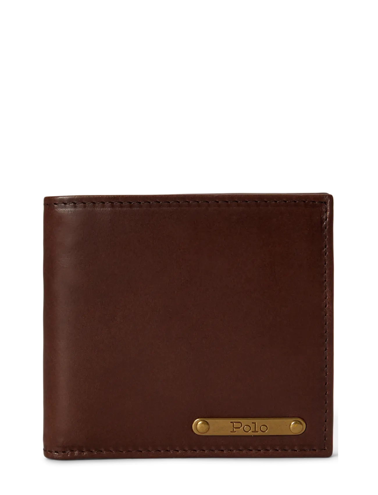 Polo Ralph Lauren Burnished Leather Billfold Wallet - Brieftaschen und Taschen - BURNISHED BROWN / brown