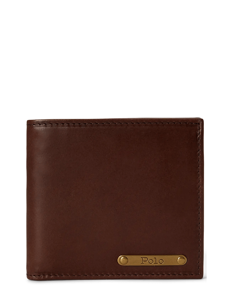 Polo Ralph Lauren - Burnished Leather Billfold Wallet - brieftaschen und taschen - burnished brown - 0